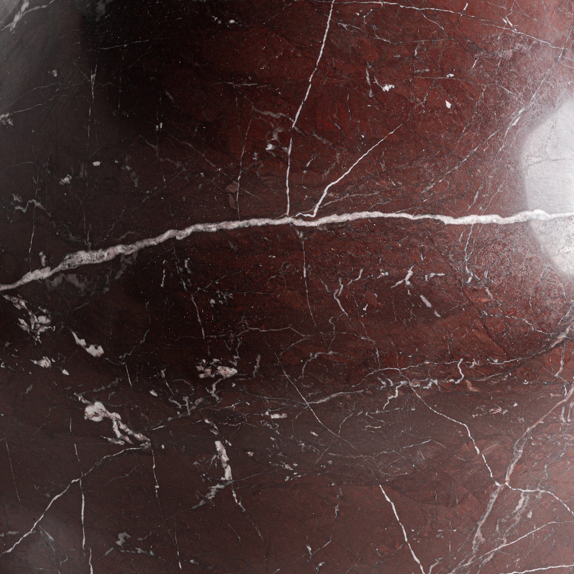 Runder Tisch BOURG burgunder Marmor