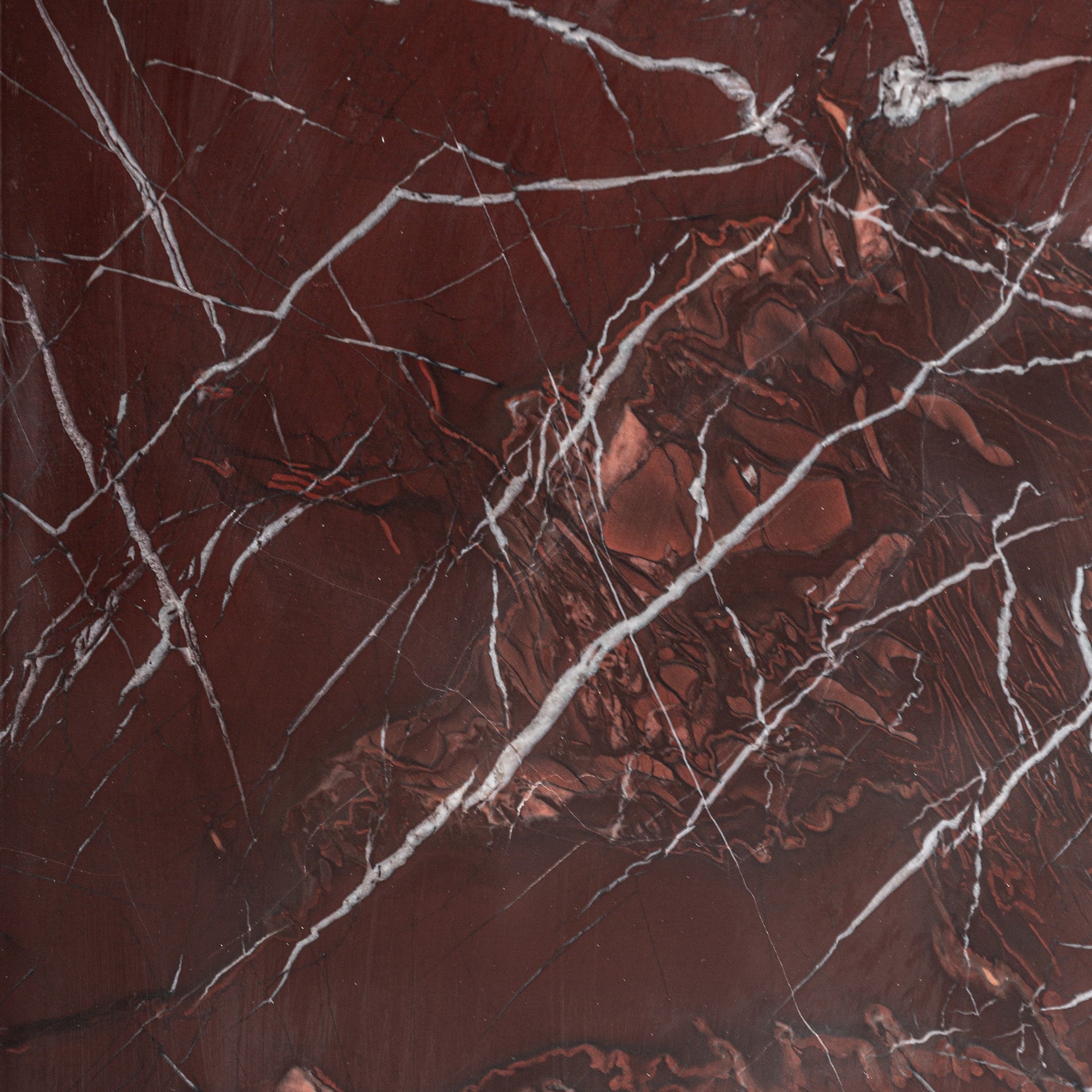 Runder Tisch BOURG burgunder Marmor