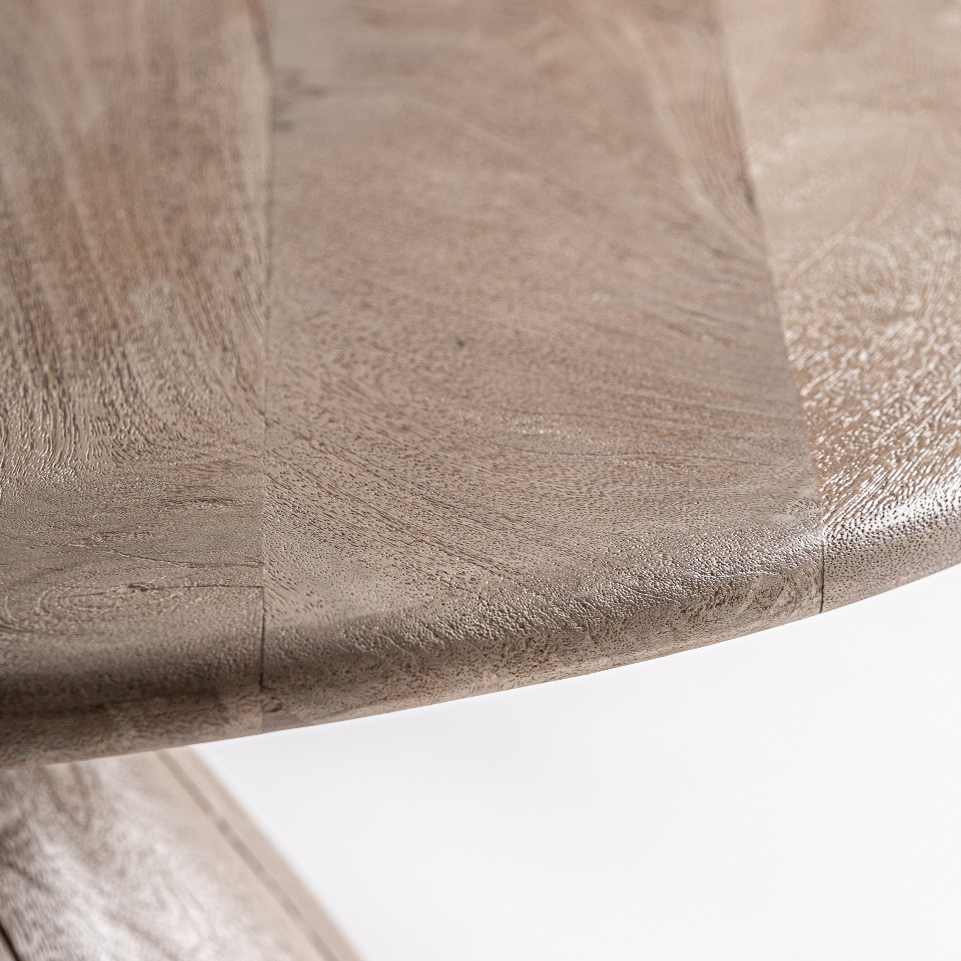 Runder Couchtisch JACQUARD aus Mangoholz
