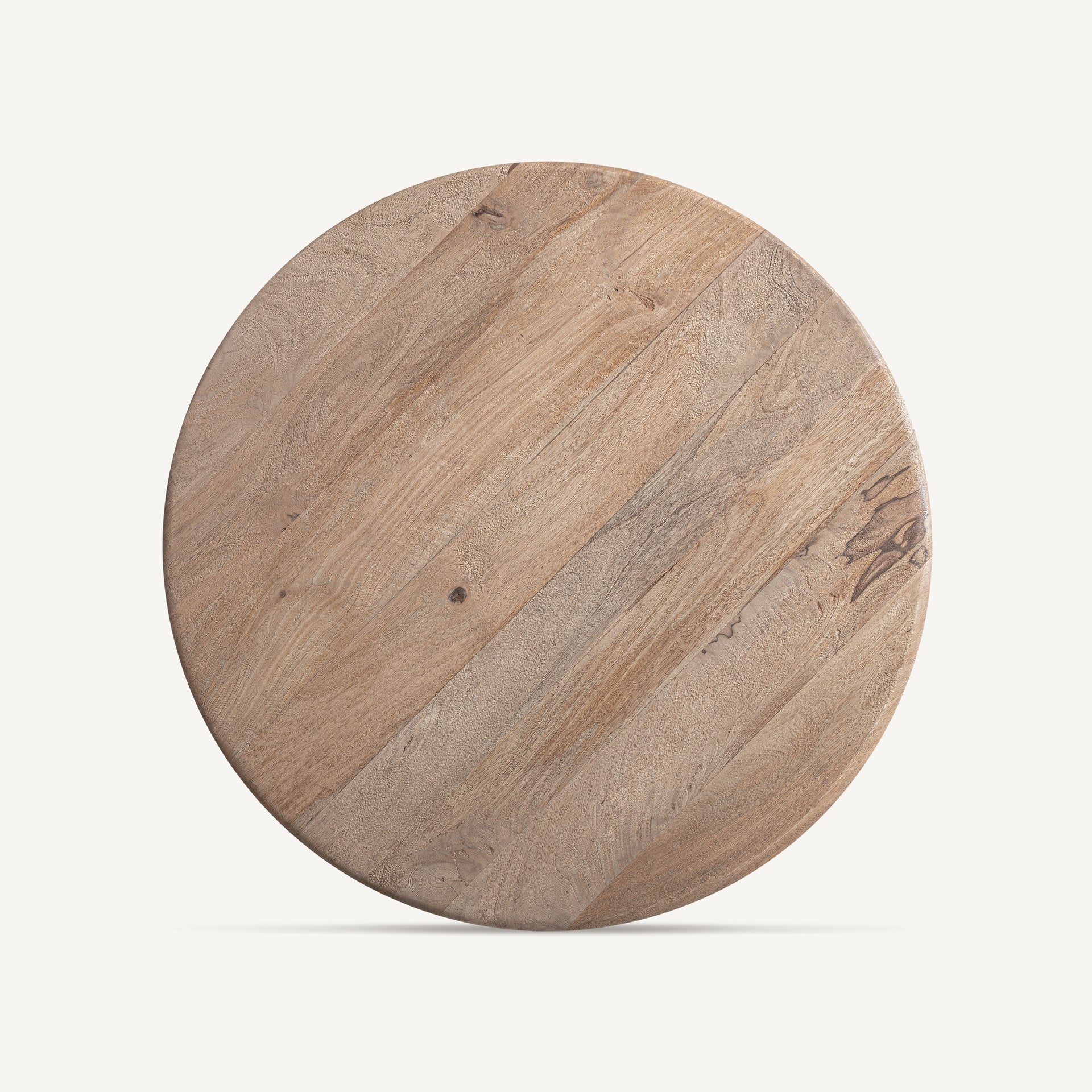 Runder Couchtisch JACQUARD aus Mangoholz