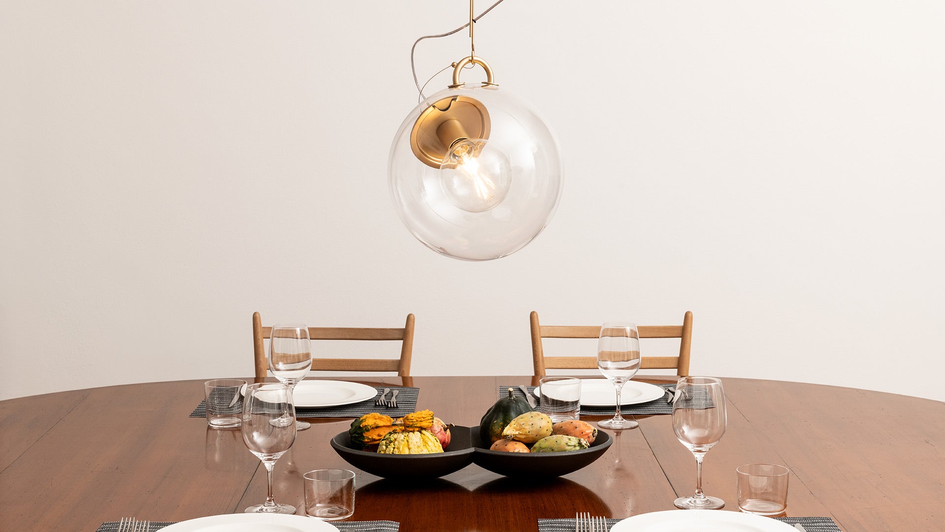MICONOS Pendant Lamp in Satin Brass