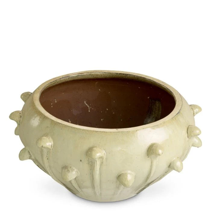 Außenblumentopf MISTRAL cremefarbene Keramik