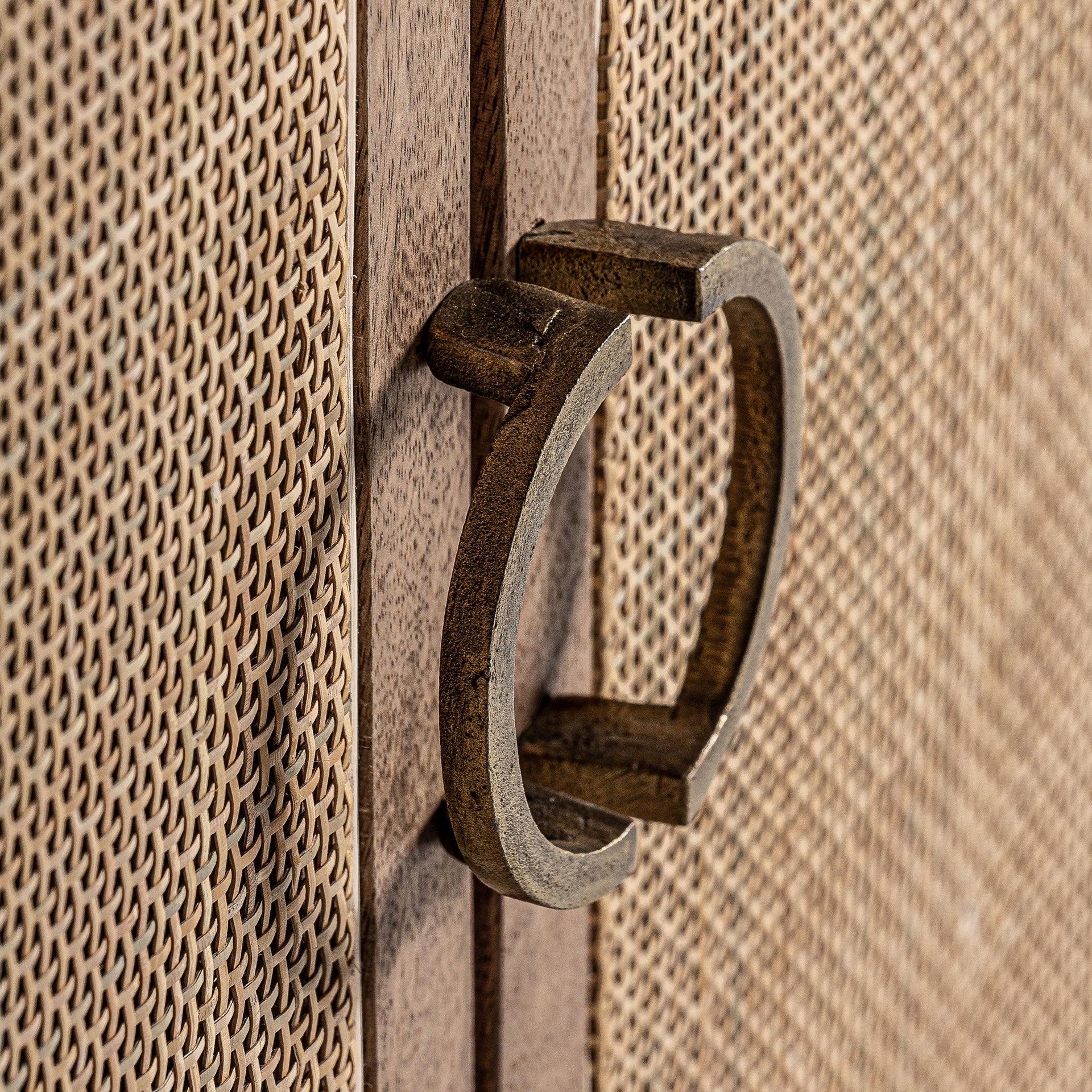 Szafka RTV BECKLEY drewno mango