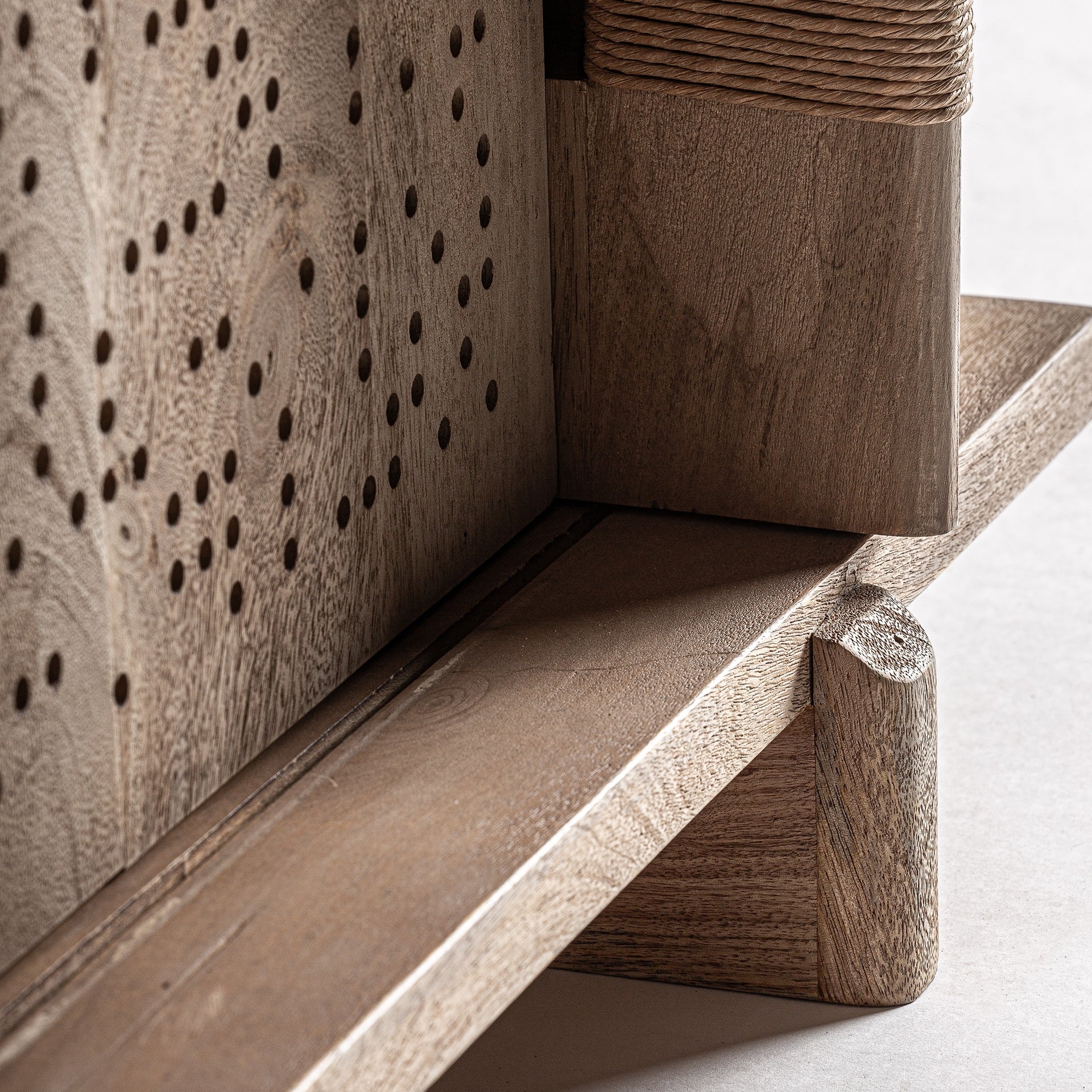 Szafka RTV JACQUARD drewno mango