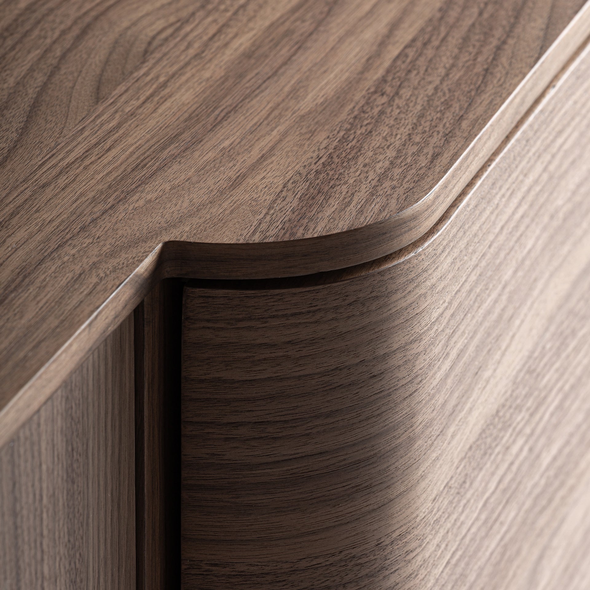 KEXBY Walnut Veneer TV Cabinet