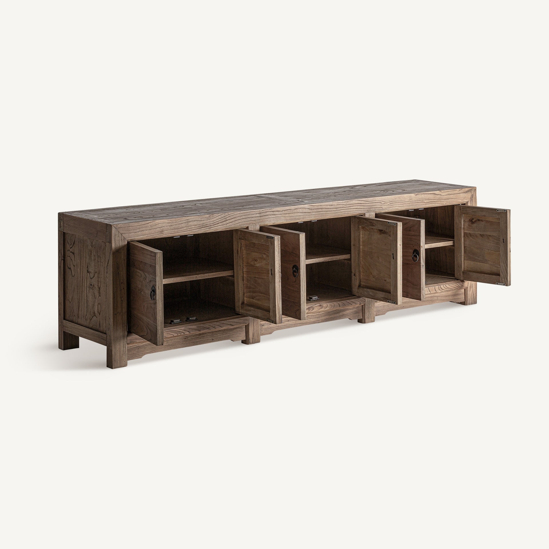 RTV-Sideboard UNTZA aus recyceltem Kiefernholz