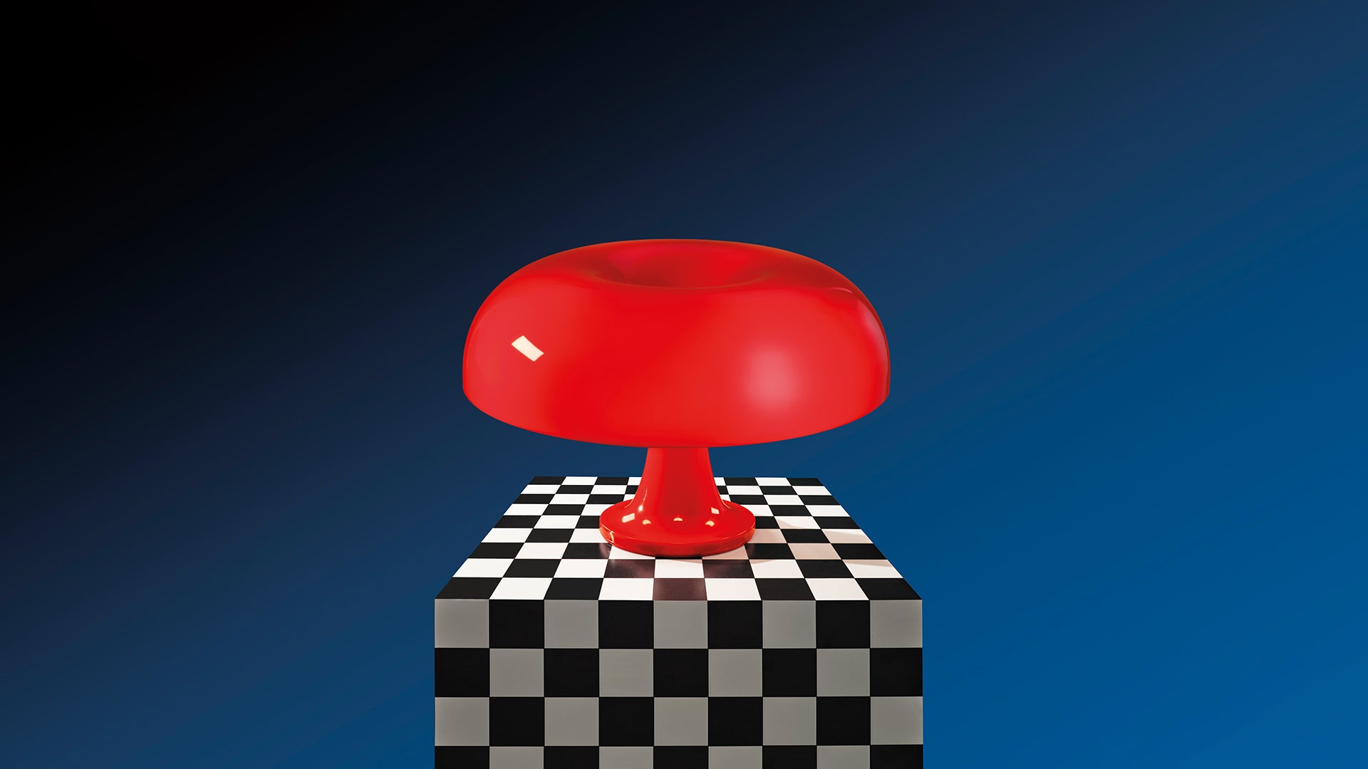 Lampa stołowa NESSINO czerwony