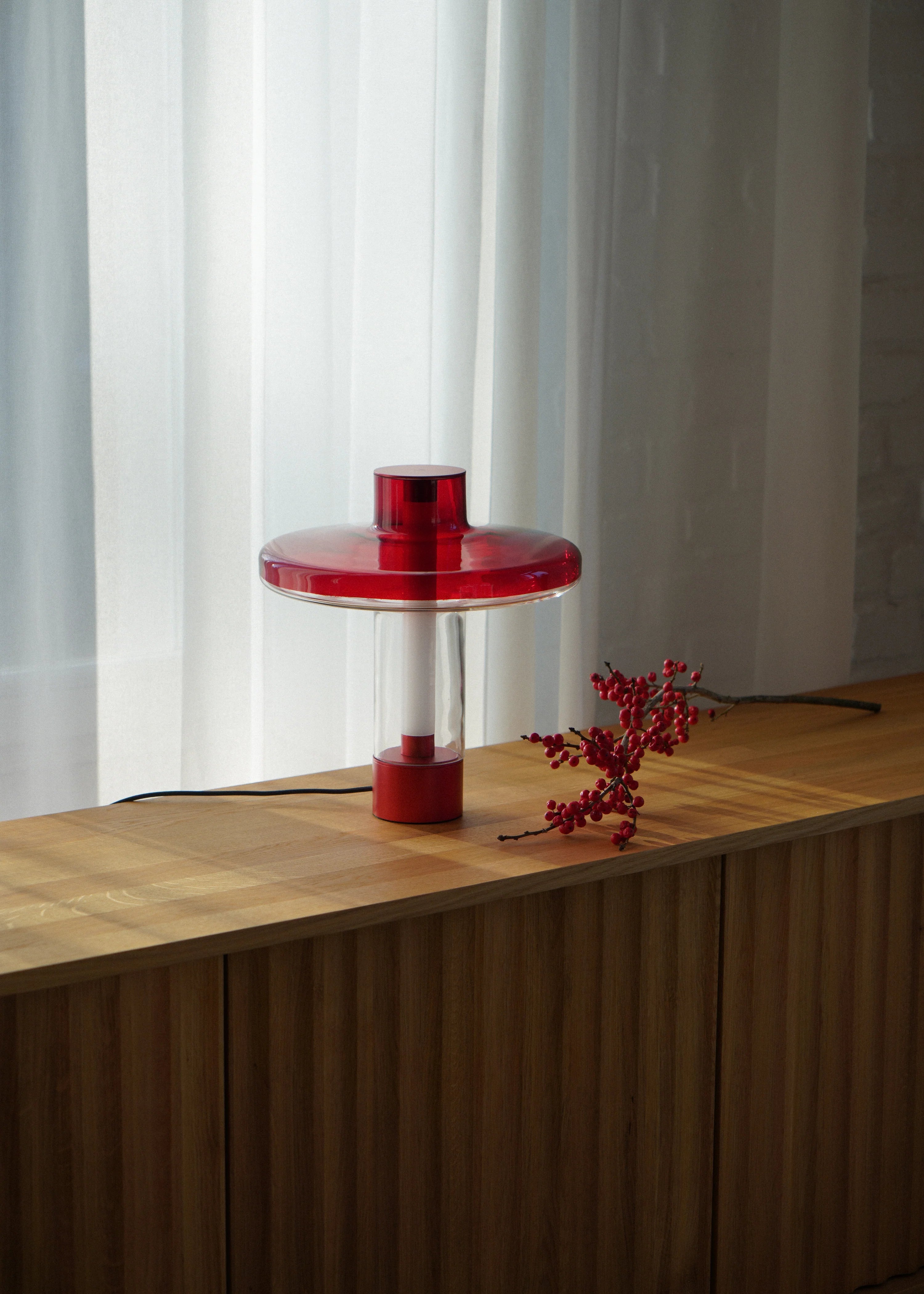 Tischlampe NEVO rot