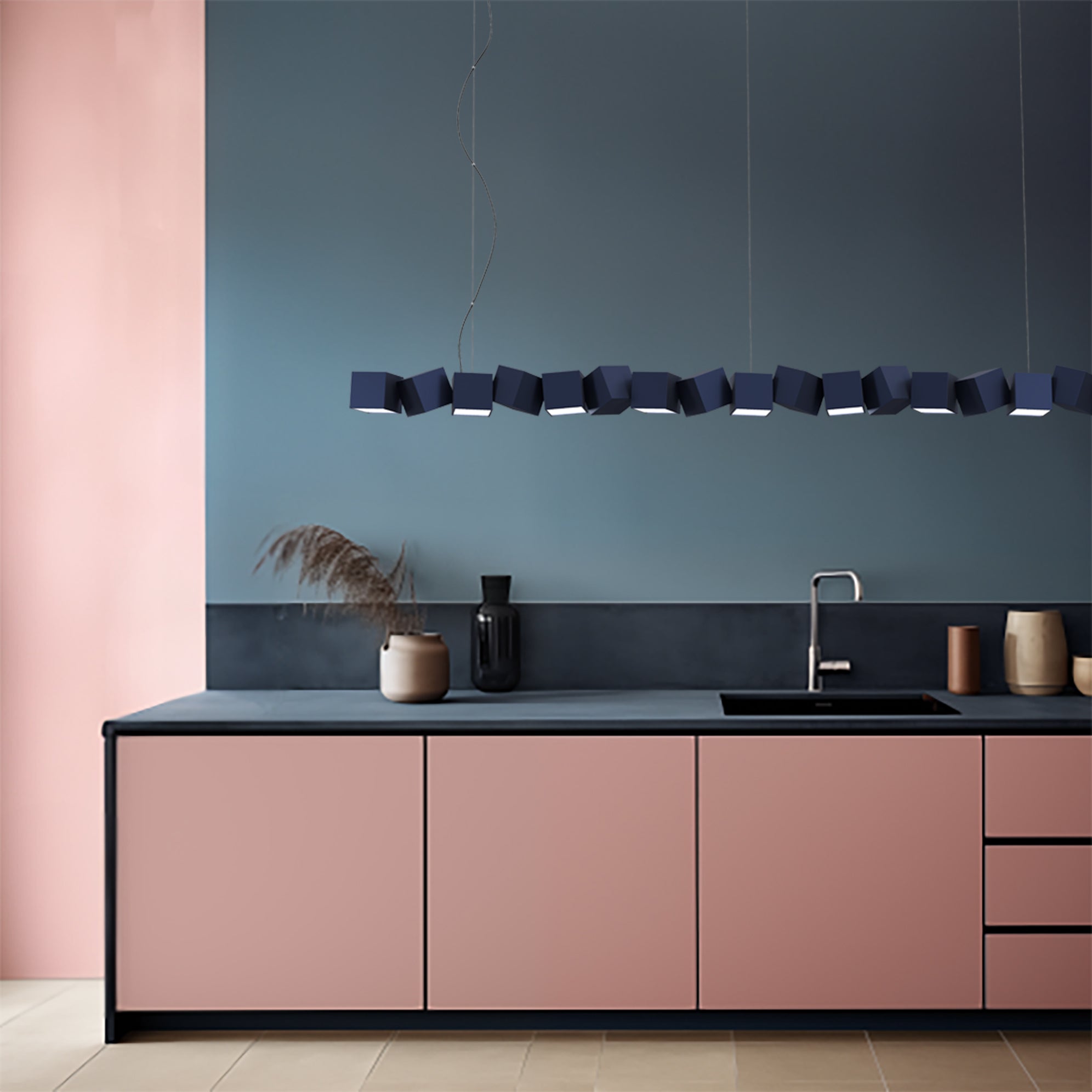 Pendelleuchte BLOCKCHAIN schwarz