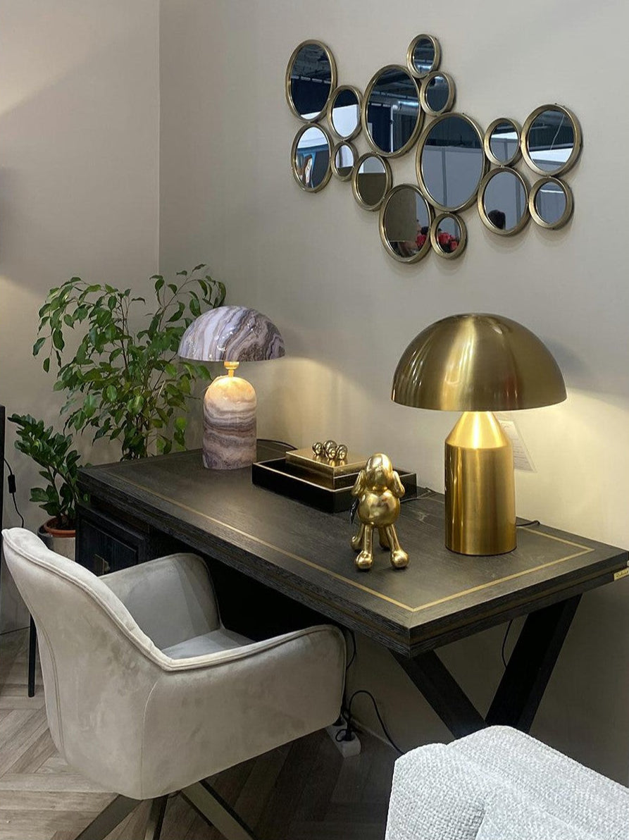 Lampa stołowa ALICIA złoty – metal, Richmond Interiors