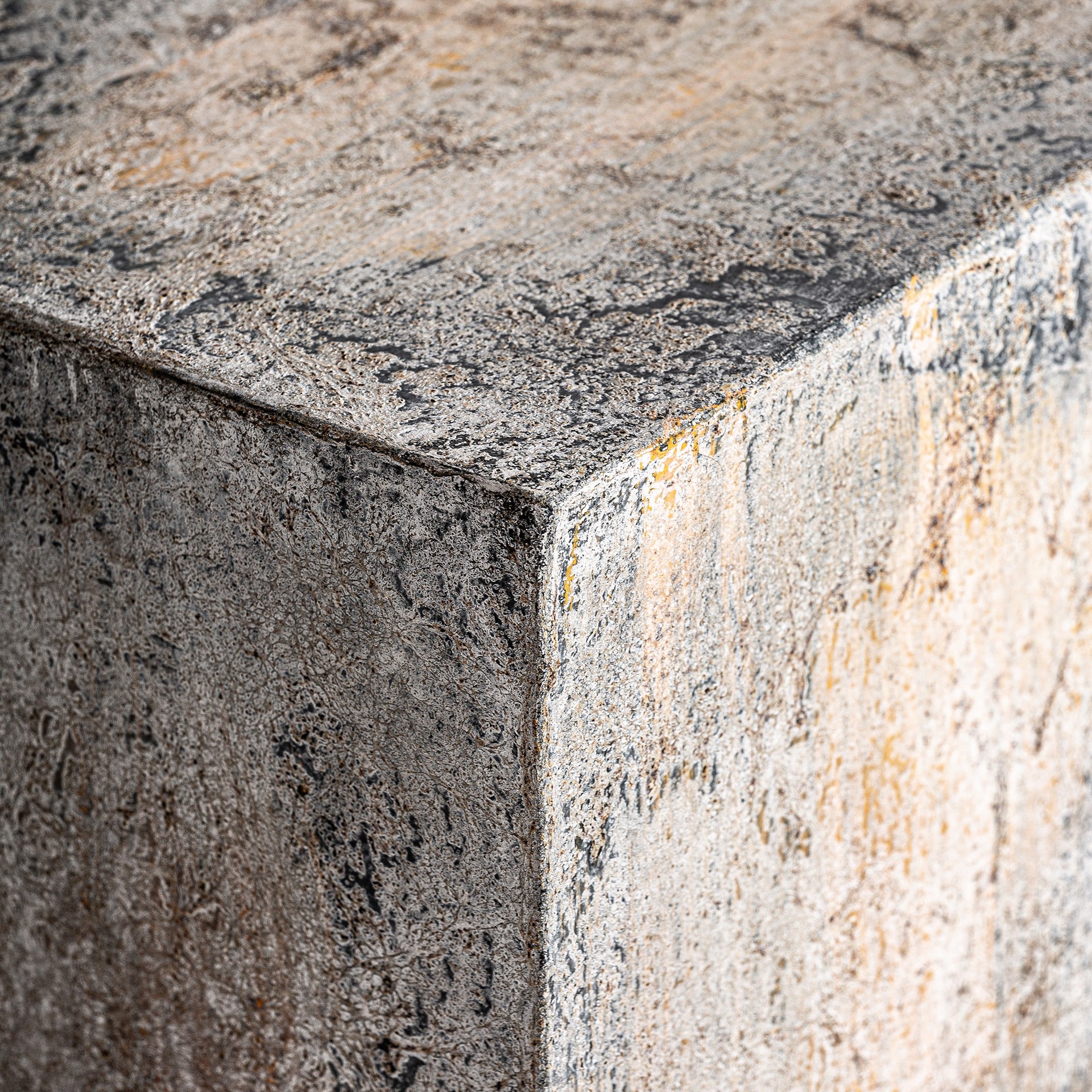 Beistelltisch-Set ARVIT beige Terrakotta