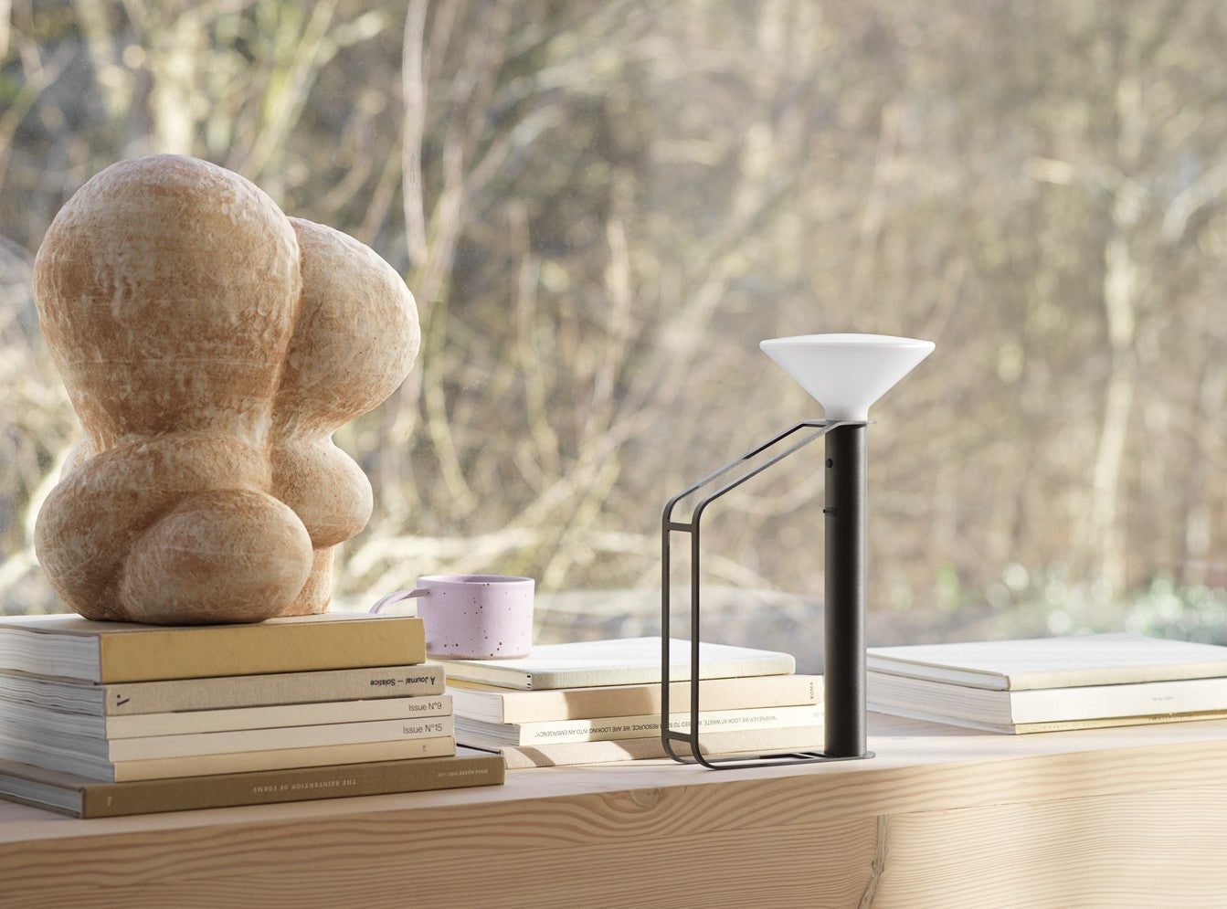 Tragbare Außenlampe PITON schwarz