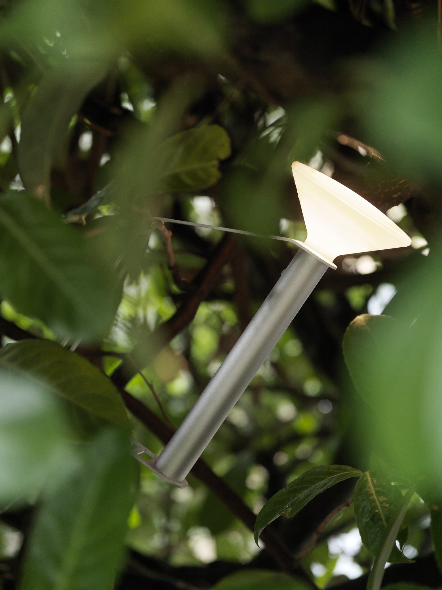 Tragbare Außenlampe PITON silber