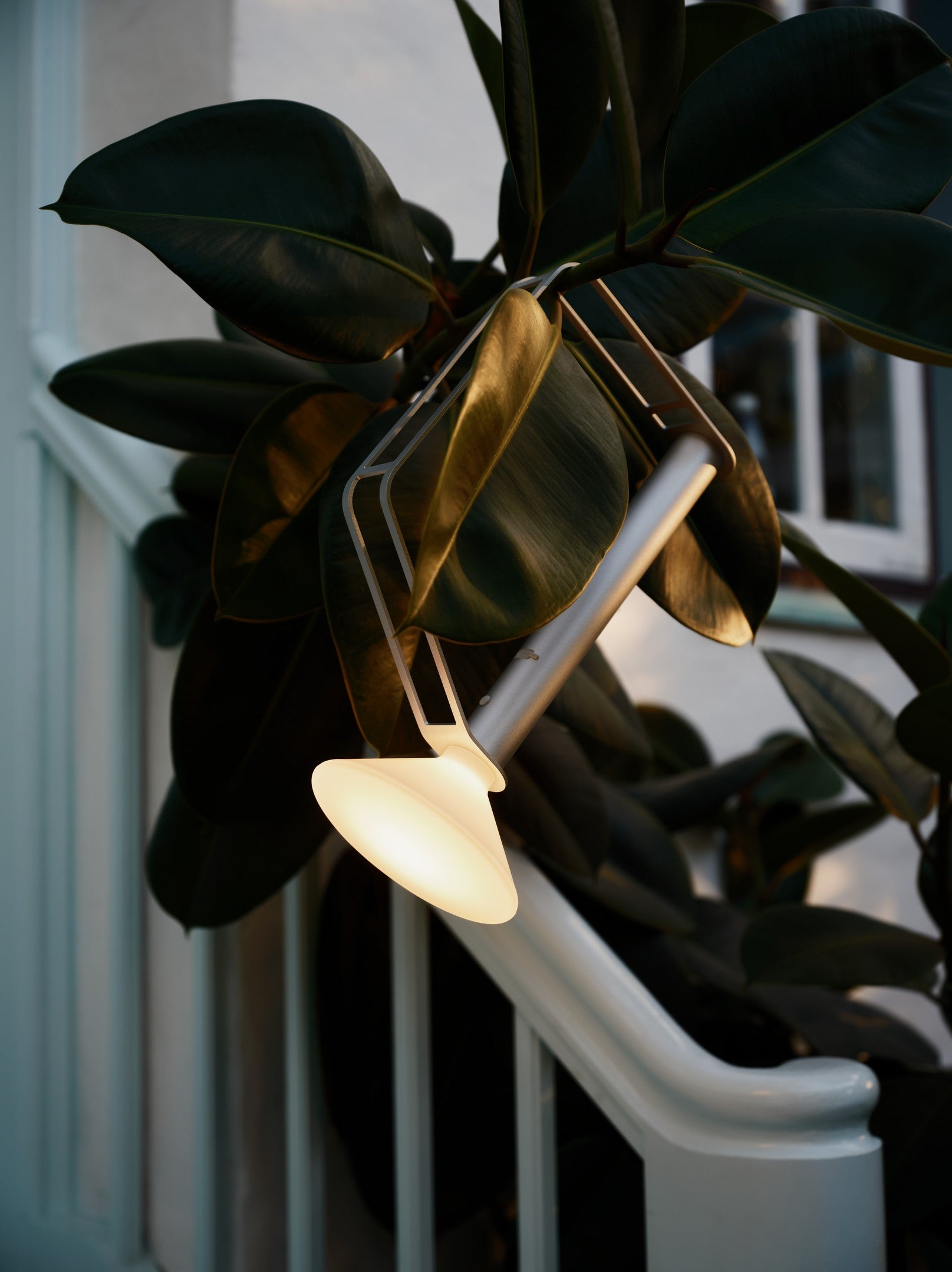 Tragbare Außenlampe PITON silber