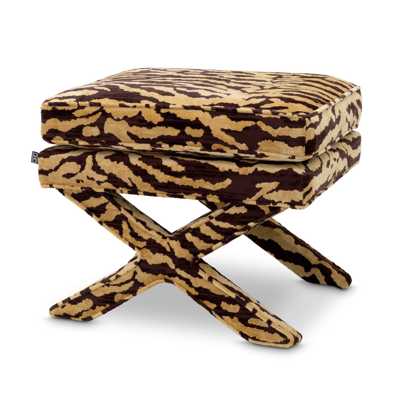 Taboret CORDOBA brązowy tygrys