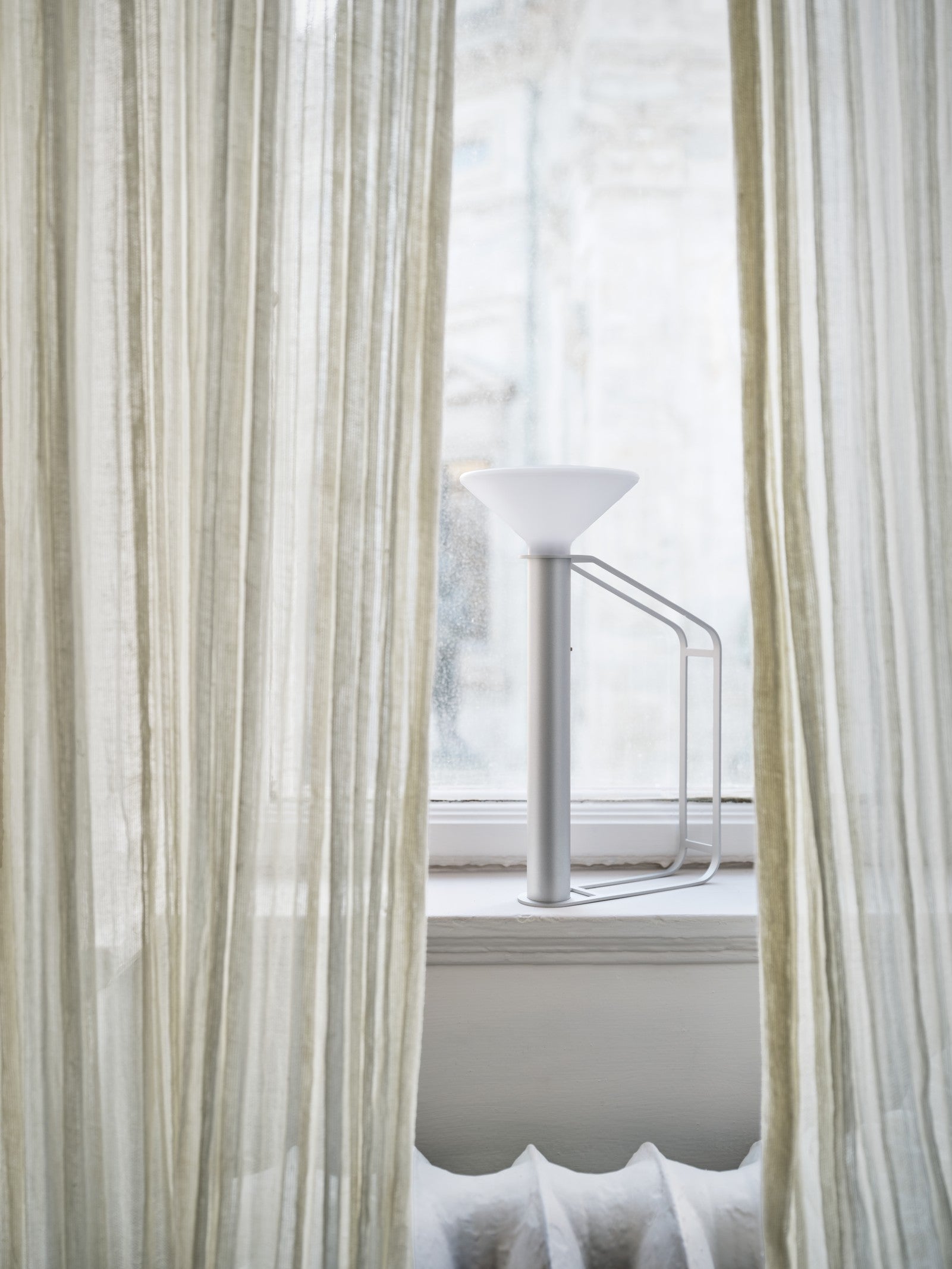 Tragbare Außenlampe PITON silber