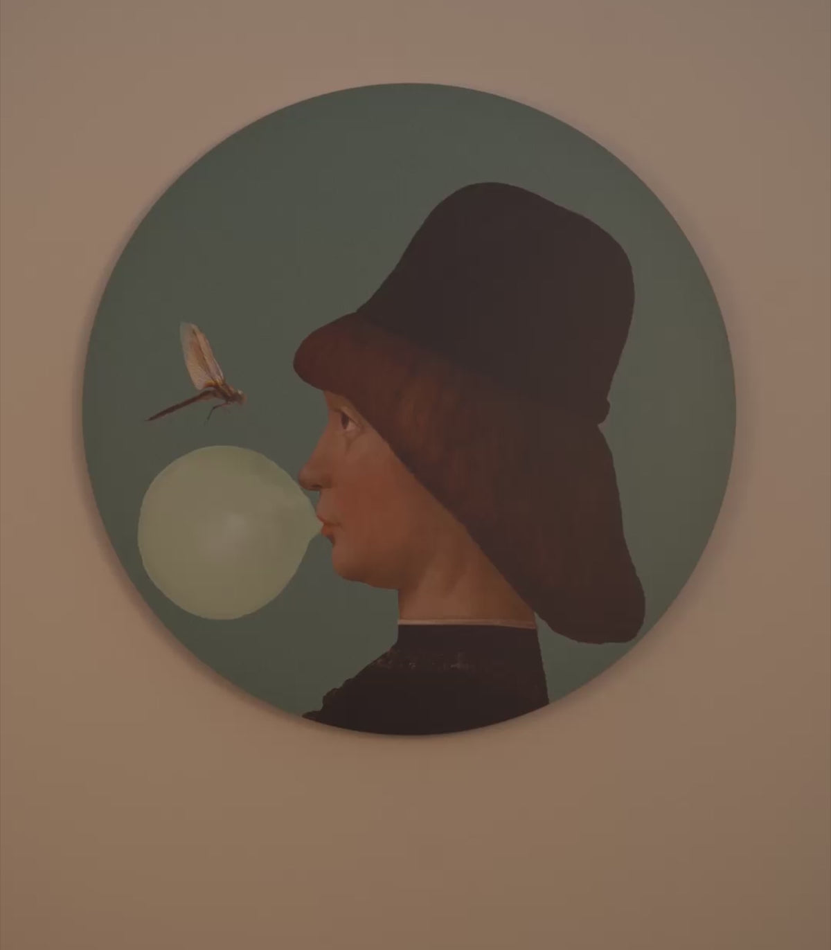 Lampa ścienna DOTS LIGHTING - BOY AND DRAGONFLY zielony