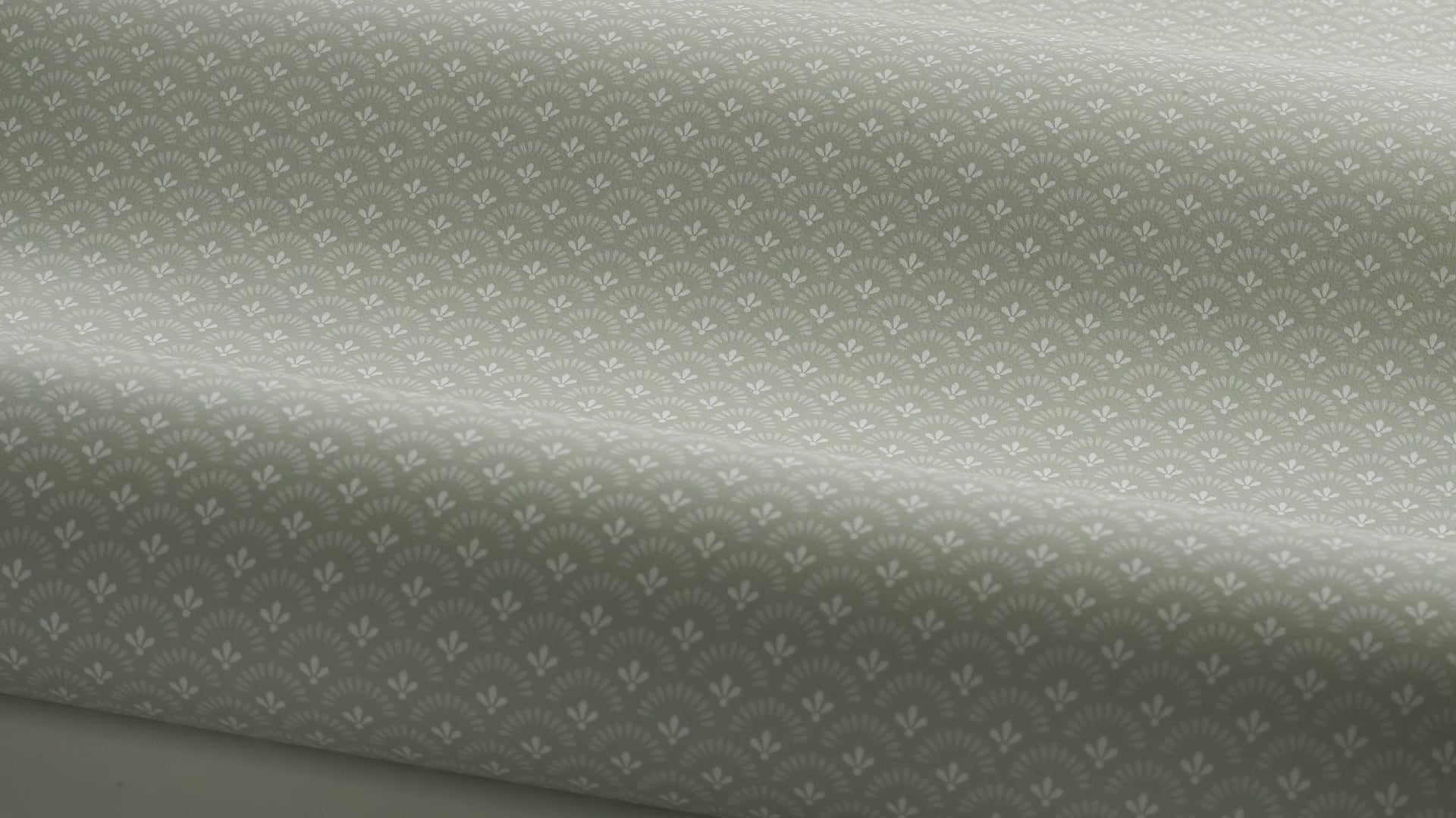 Tapeta geometryczna z motywem kwiatów DAISY zielony