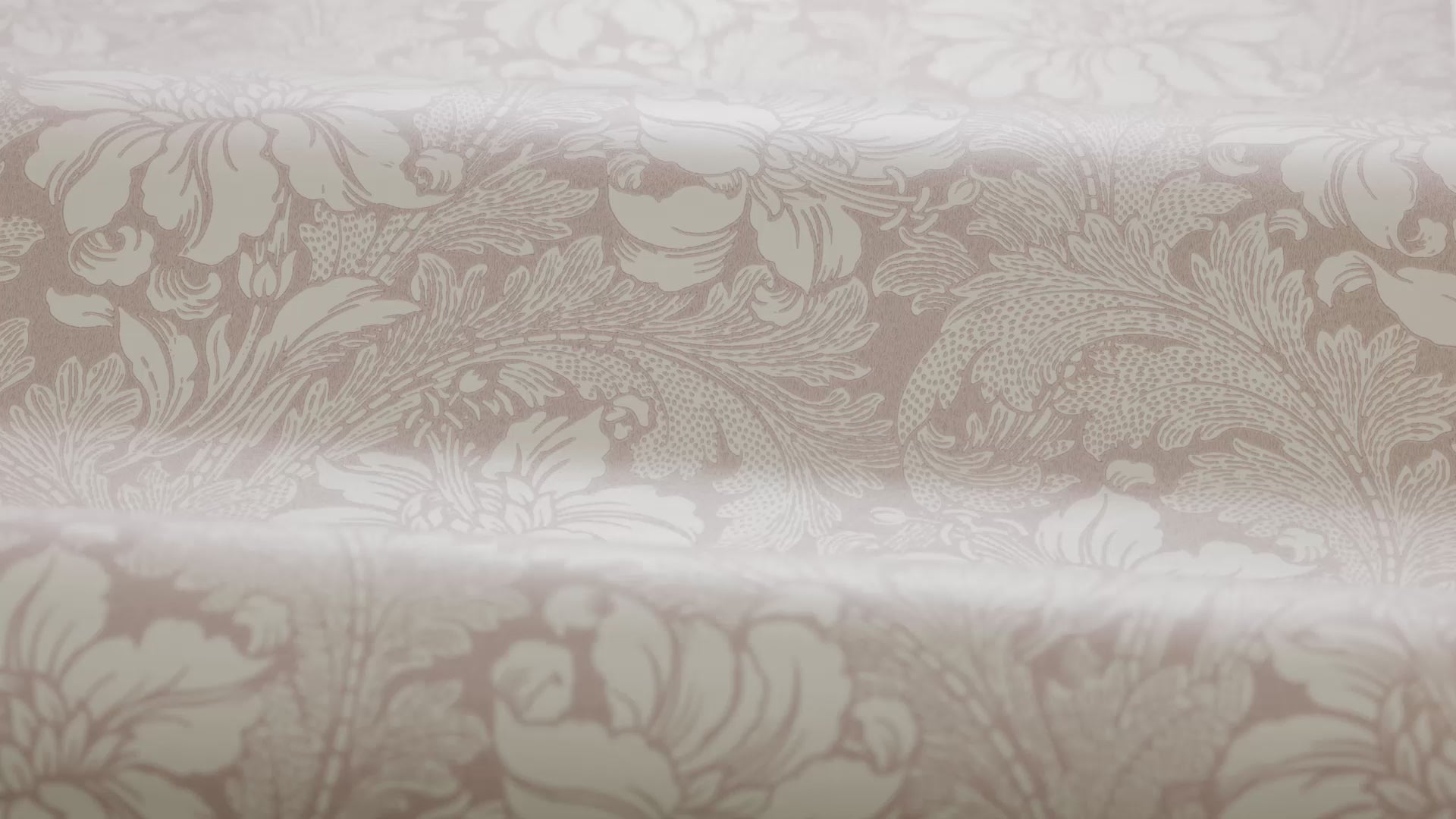 Tapeta flizelinowa papierowa z roślinnym wzorem ACANTHUS łososiowy różowy