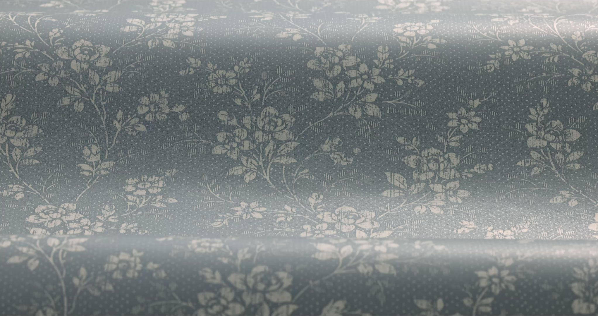 Light Blue Floral Pattern Wallpaper HIP ROSE with Beige