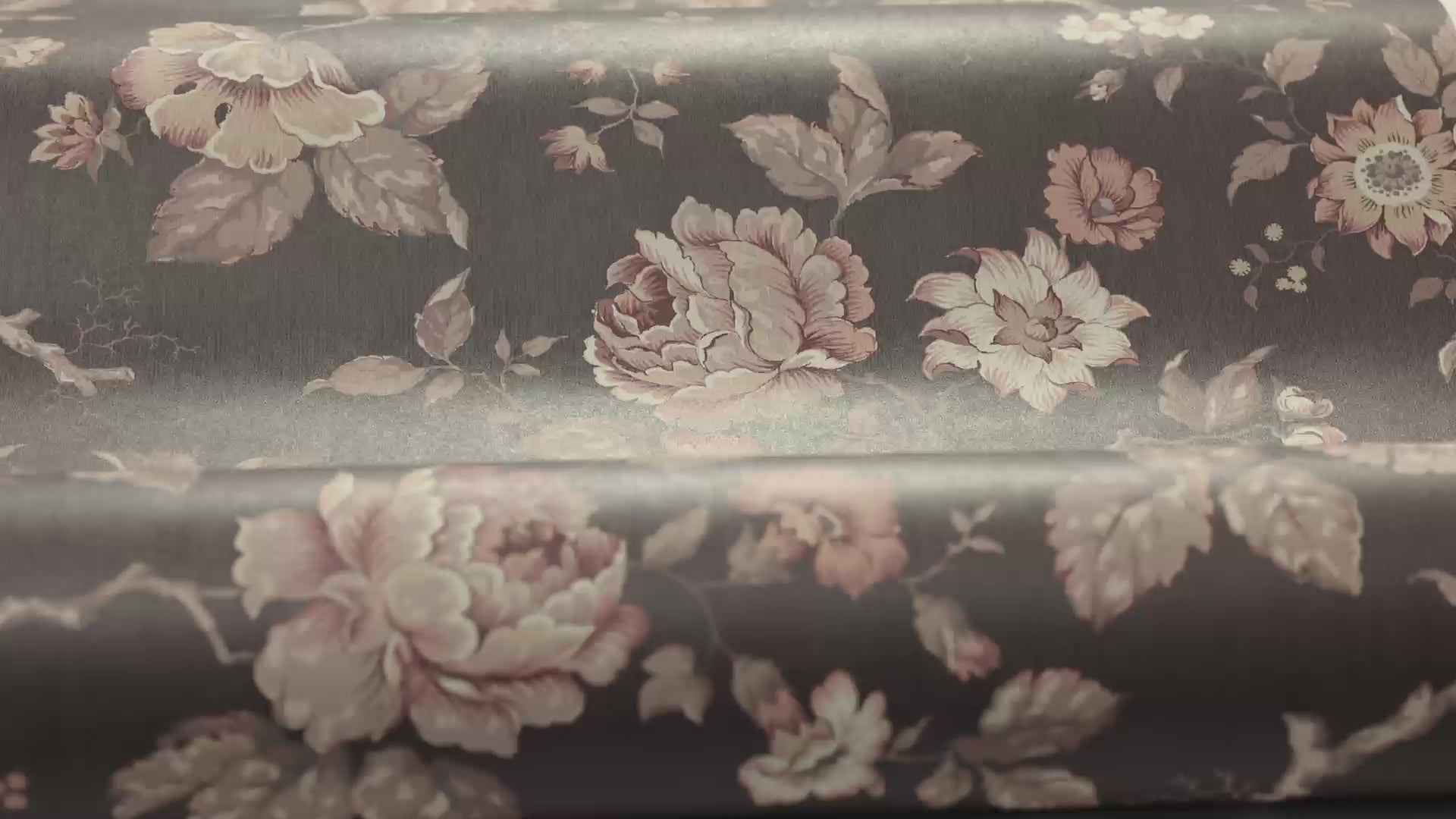 Tapete mit Pflanzenmotiv ROSENTRAD braun