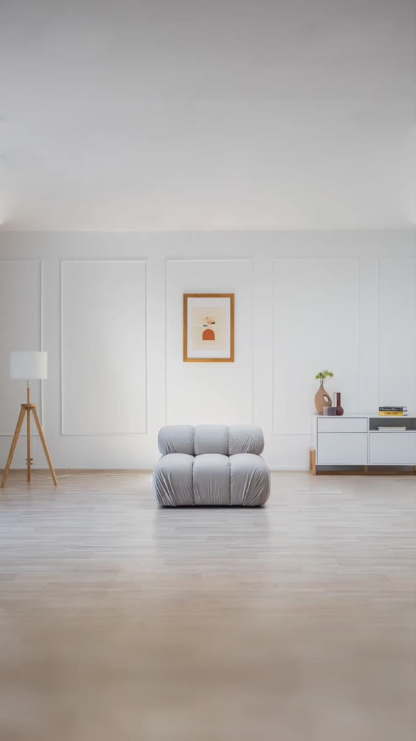 Sofa aksamitna 2-osobowa TROPEA terracotta