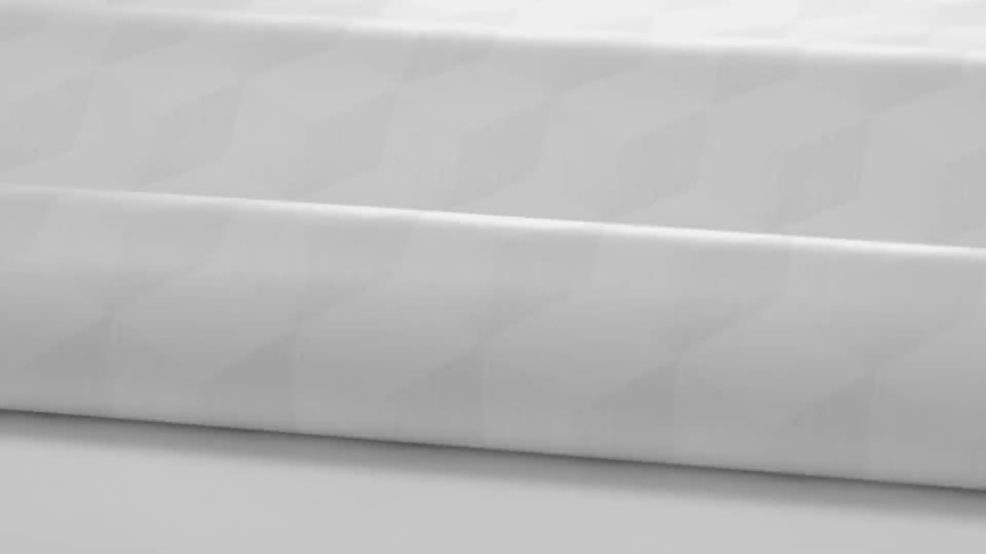 Non-woven paper wallpaper with geometric pattern CUBE in broken white