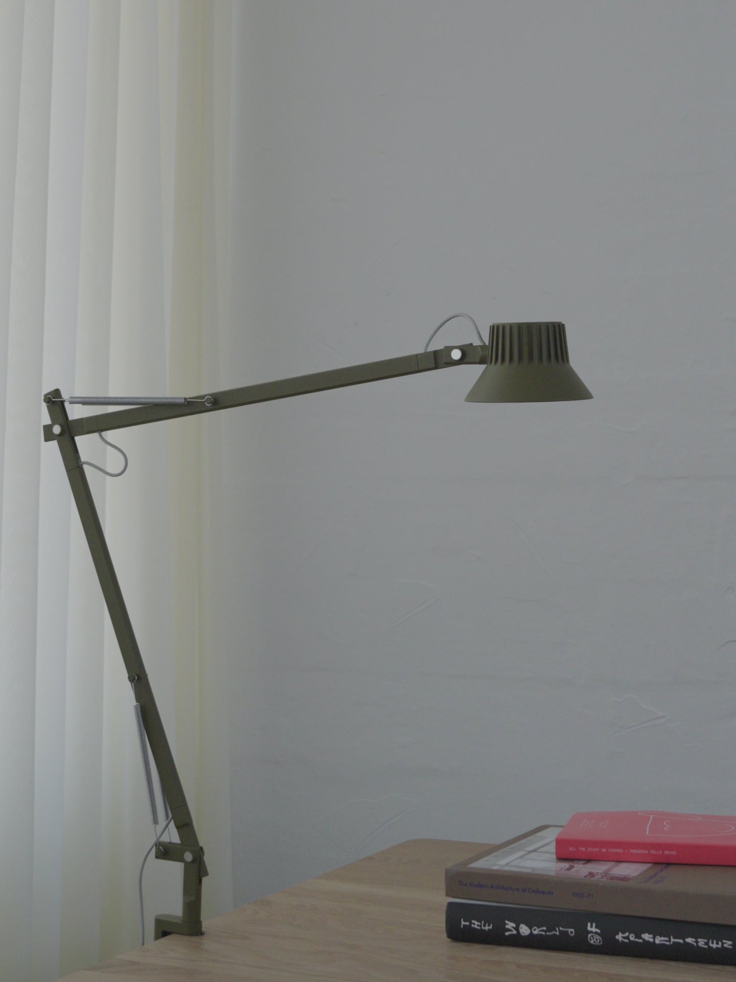 Lampa biurkowa regulowana DEDICATE brązowo-zielony