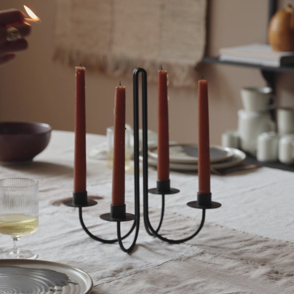 SWAY Black Candle Holder