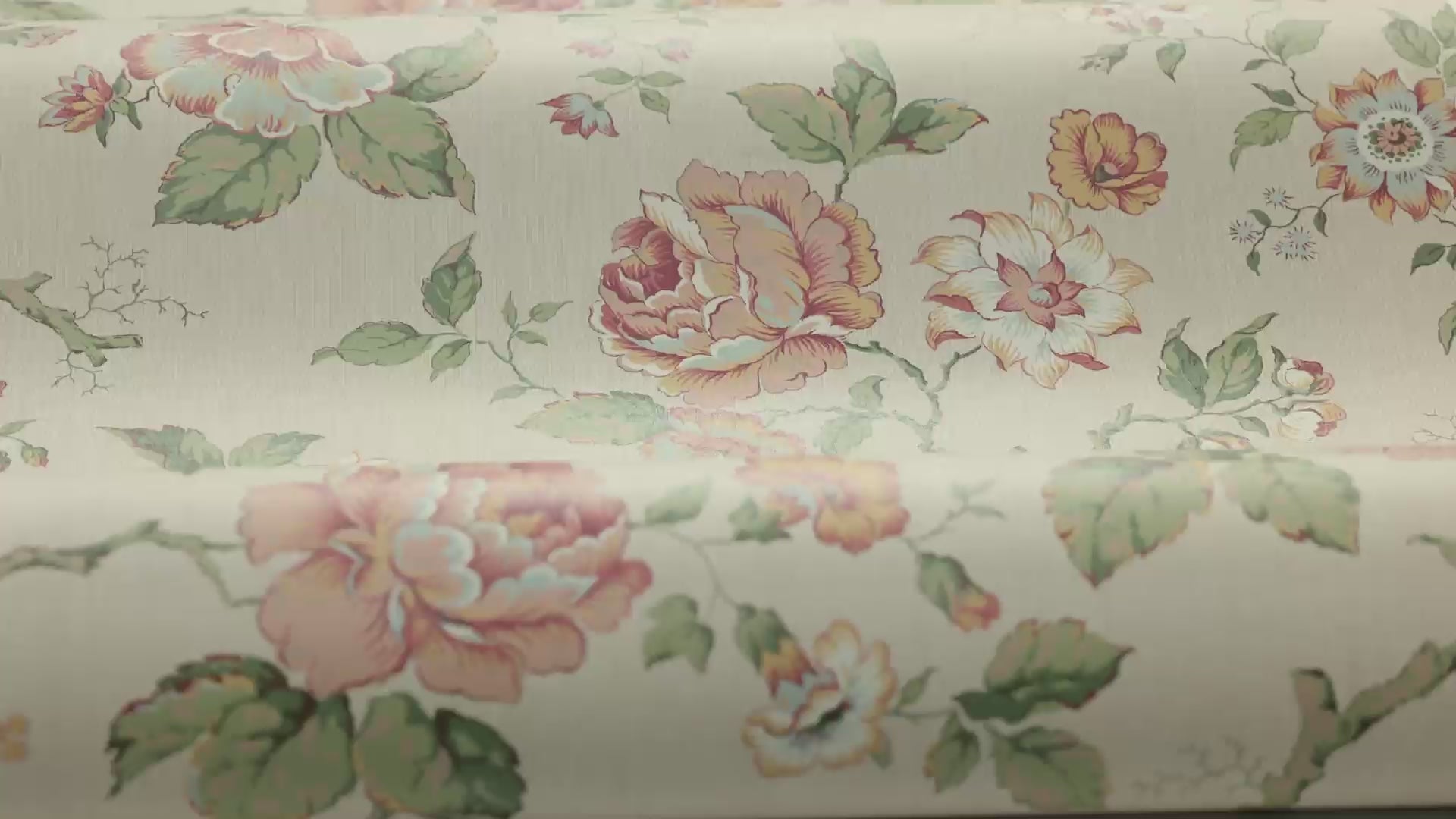 ROSENTRAD Beige Floral Pattern Wallpaper