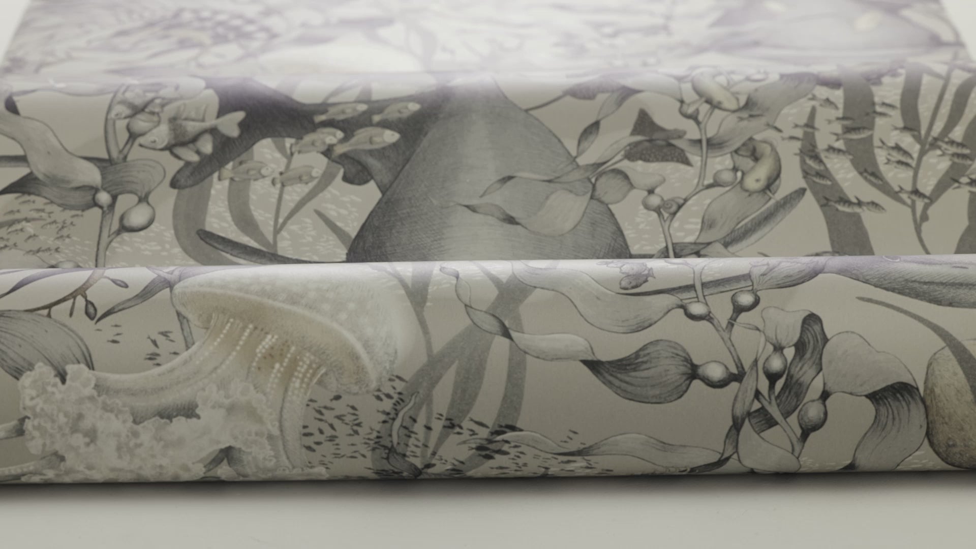 Tapeta dziecięca z motywem morskich zwierząt UNDERWATER MAGIC beżowy