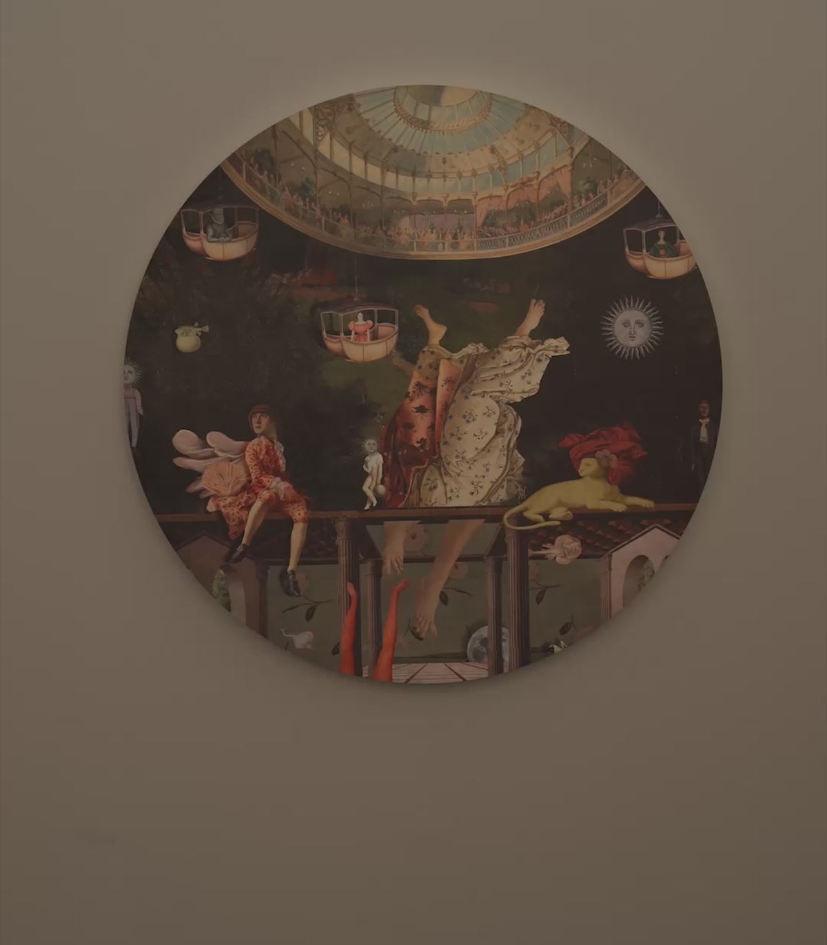 DOTS LIGHTING Wall Lamp - CAROUSEL Green with Gold