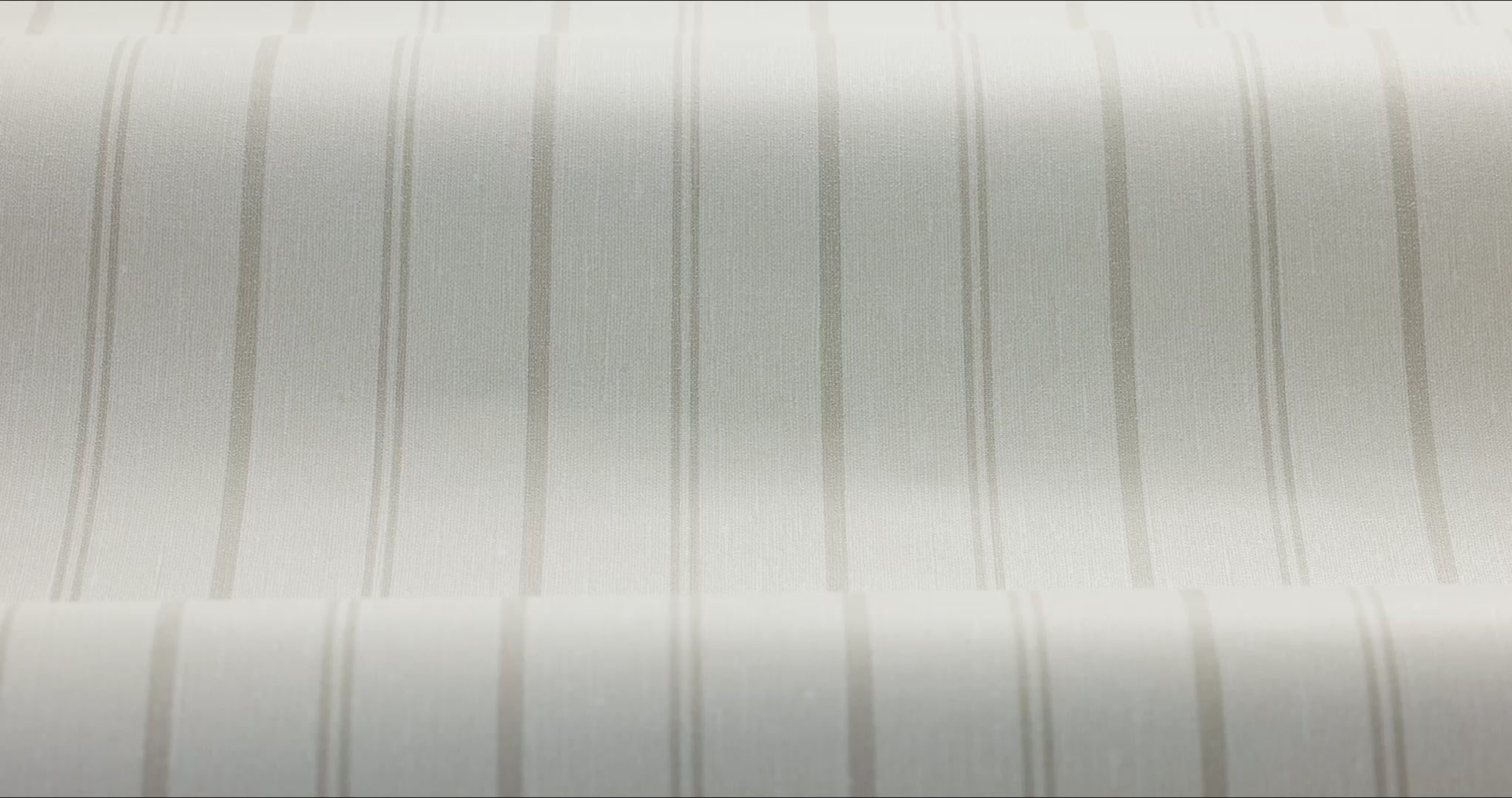 Woodland Stripe Wallpaper in Sand with Gray