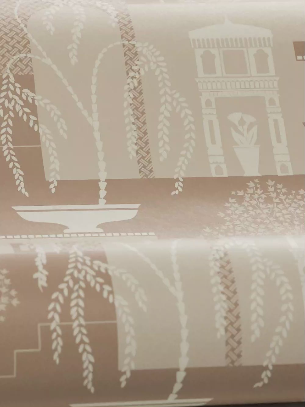 Tapeta z krajobrazem antycznym MIMI beżowy