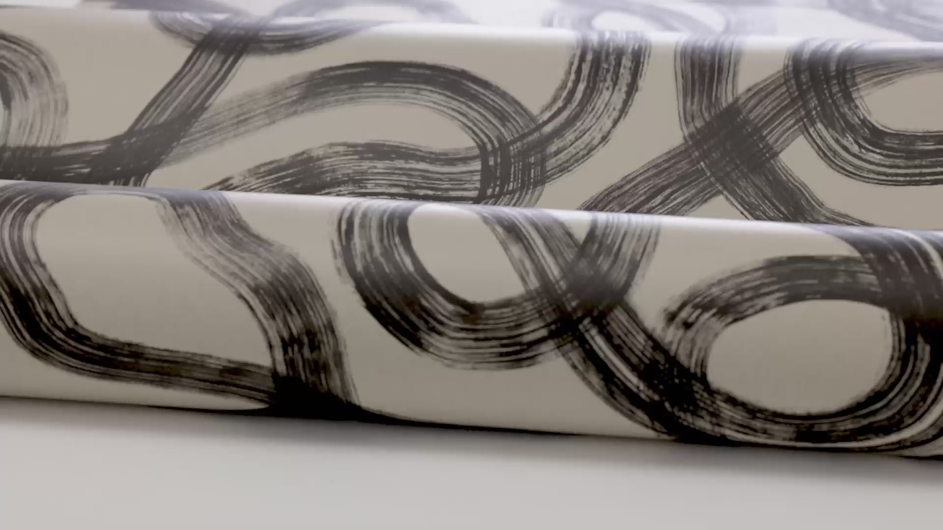 Tapeta flizelinowa papierowa z abstrakcyjnym wzorem CURVE brązowy