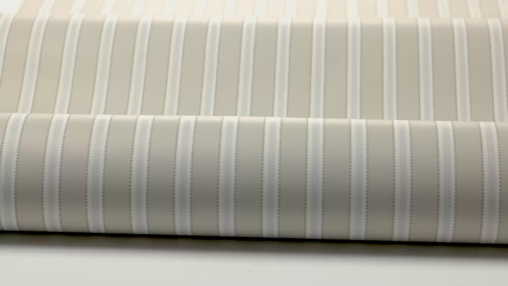 Beige Striped Wallpaper PÄRLRAND with White