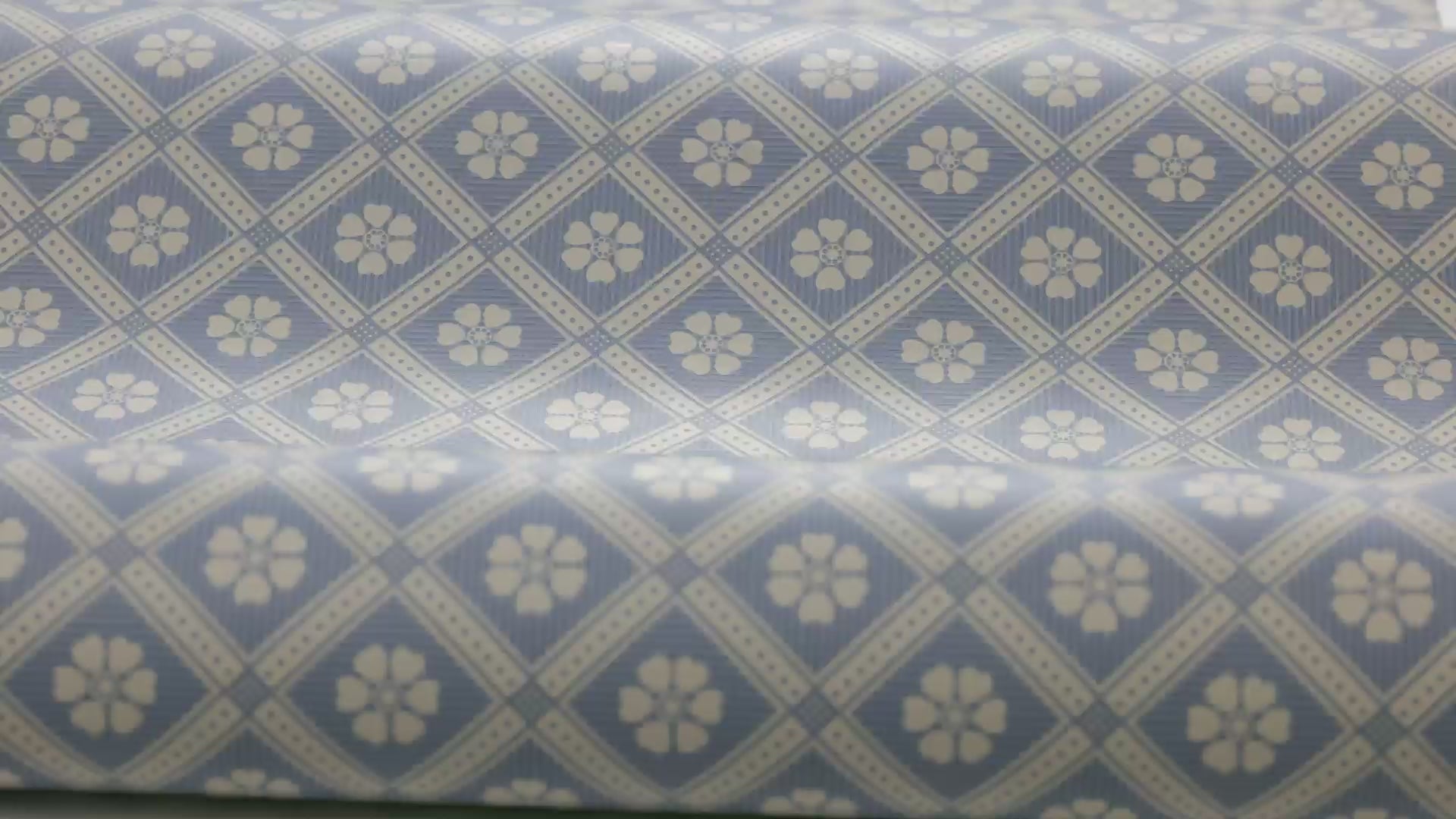 LOVE geometric pattern wallpaper blue