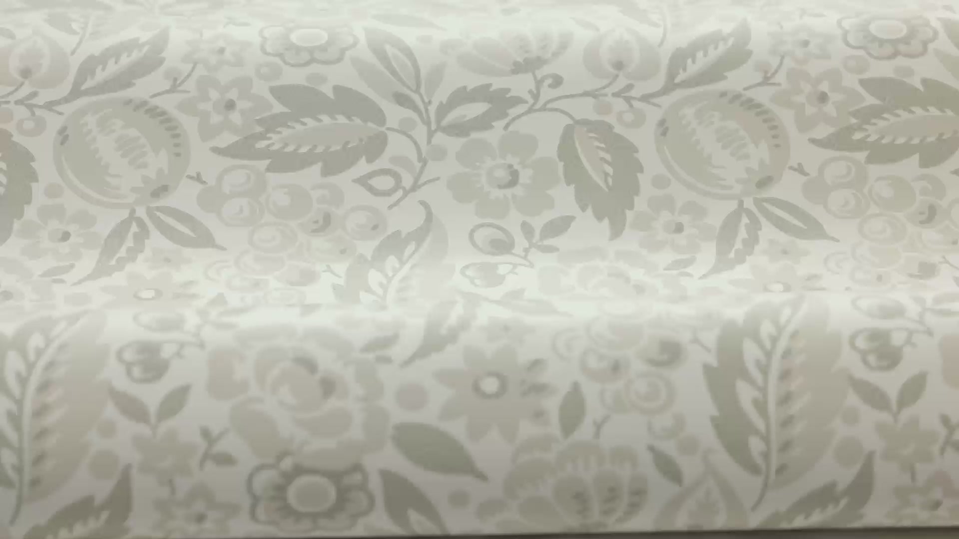Tapete mit pflanzlichem Blumenmotiv ELISE beige
