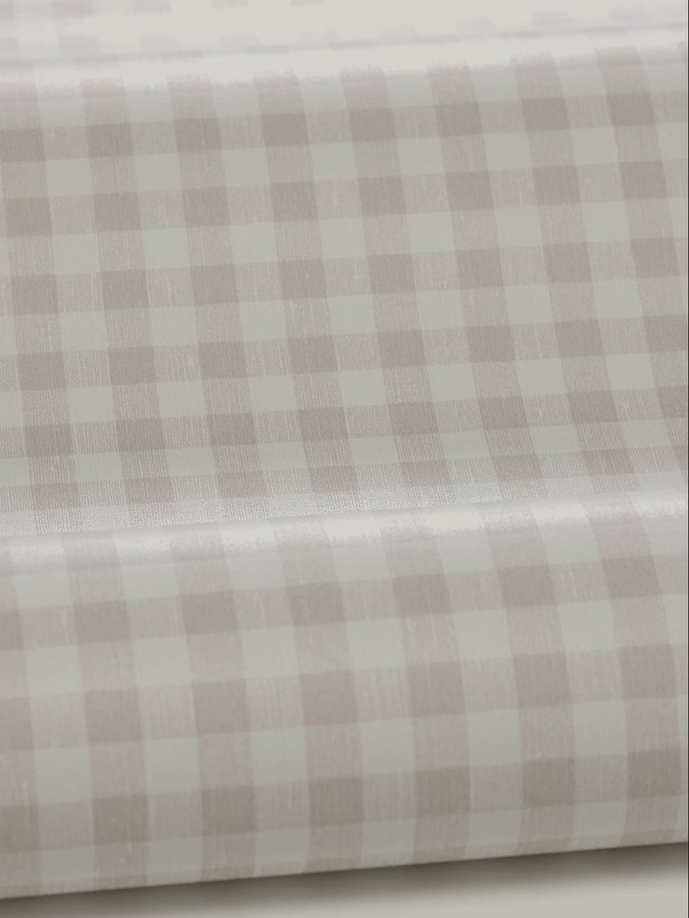 Strukturierte Tapete, die Leinen im Karomuster imitiert, PICNIC CHECK, rosa mit Weiß