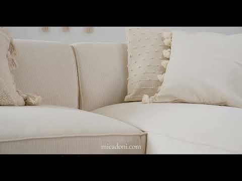 Velvet corner 5-person right-sided ruby ​​dark gray