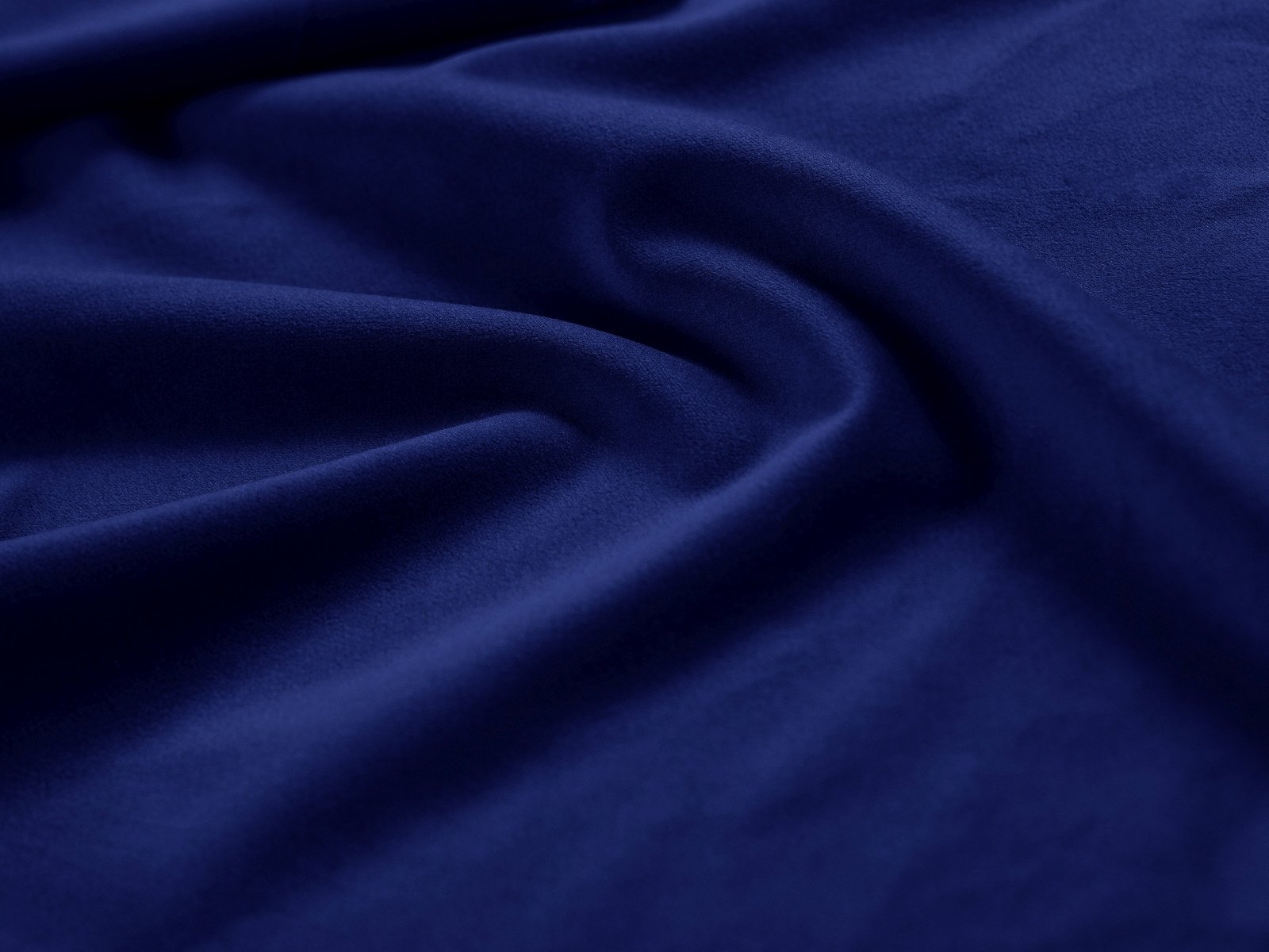 Rectangular Velvet Pouf GEORGIA Cobalt