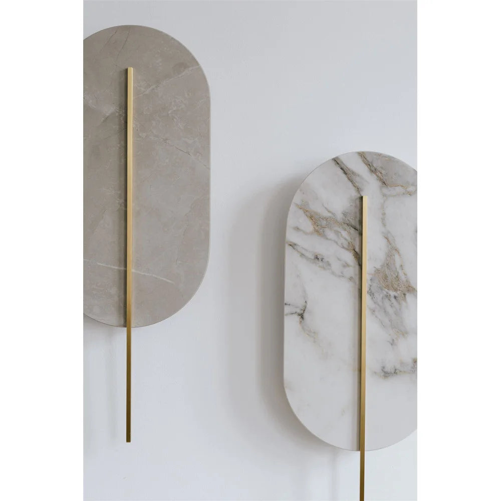 ROKKE STONE white quartz sintered wall lamp