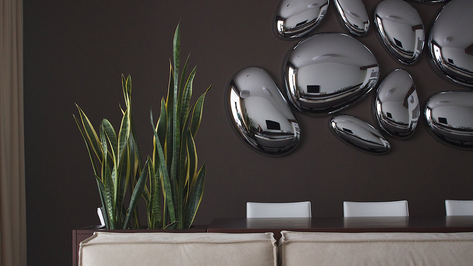 Deckenleuchte SKYDRO Chrom