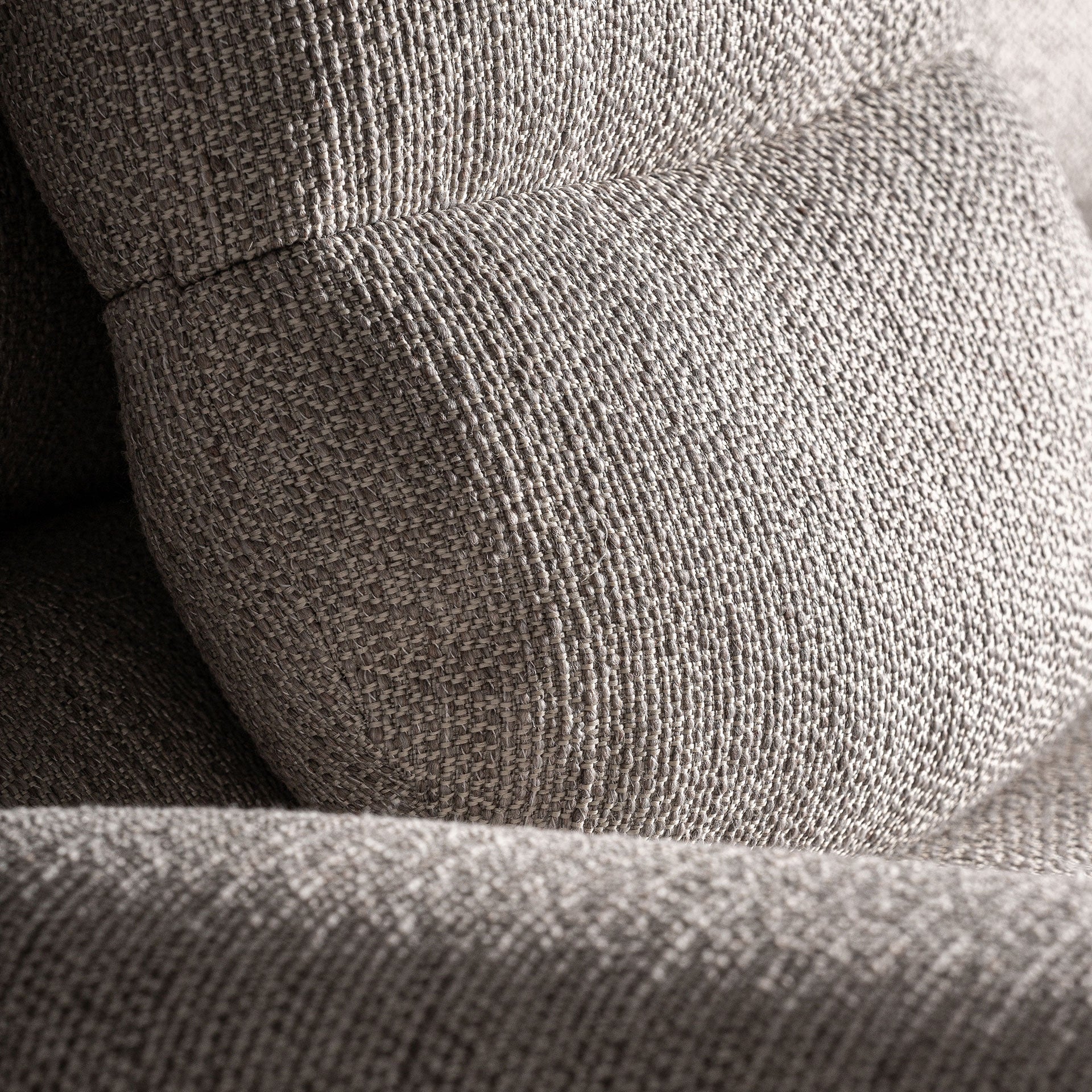 Sofa z poduszkami JACQUARD beżowy z drewnianą podstawą