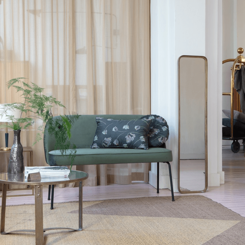 Ławka VOGUE ciemnobrązowy szenil