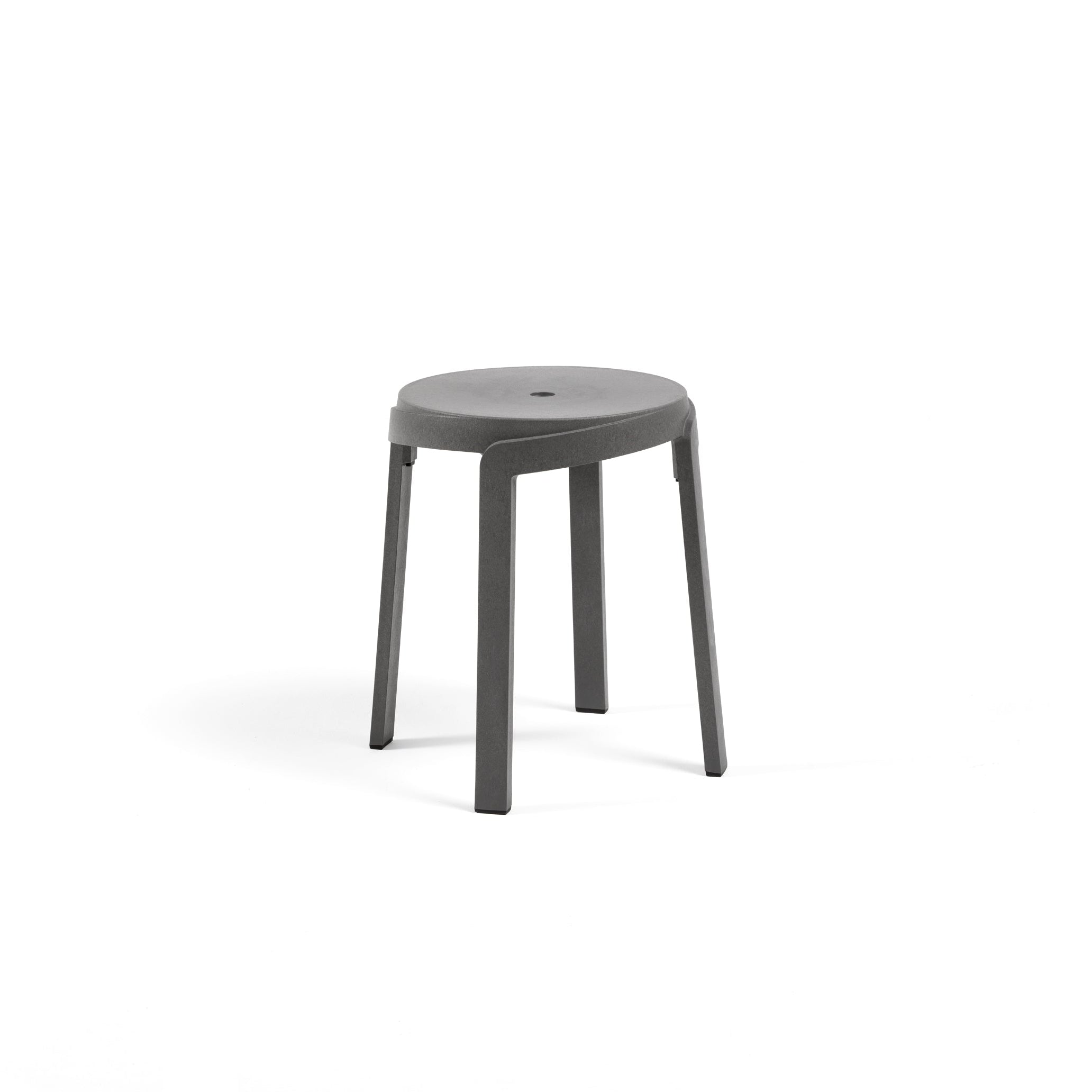 STACK Outdoor Stool in Graphite