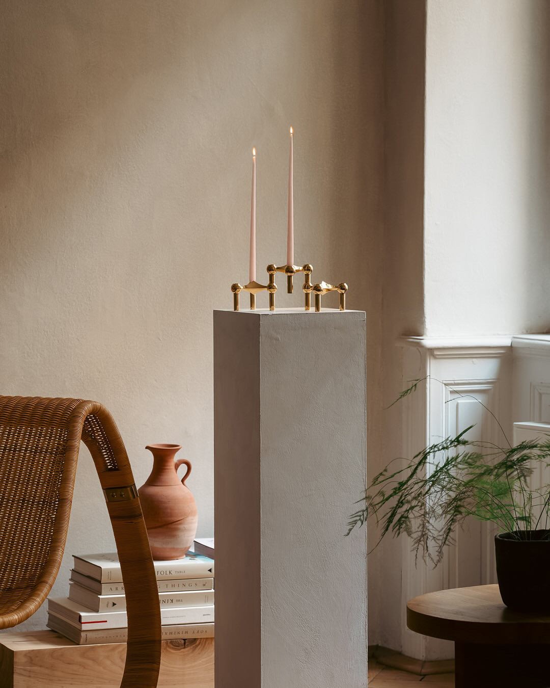 Zestaw 6 świeczek STOFF NAGEL pastelowy róż