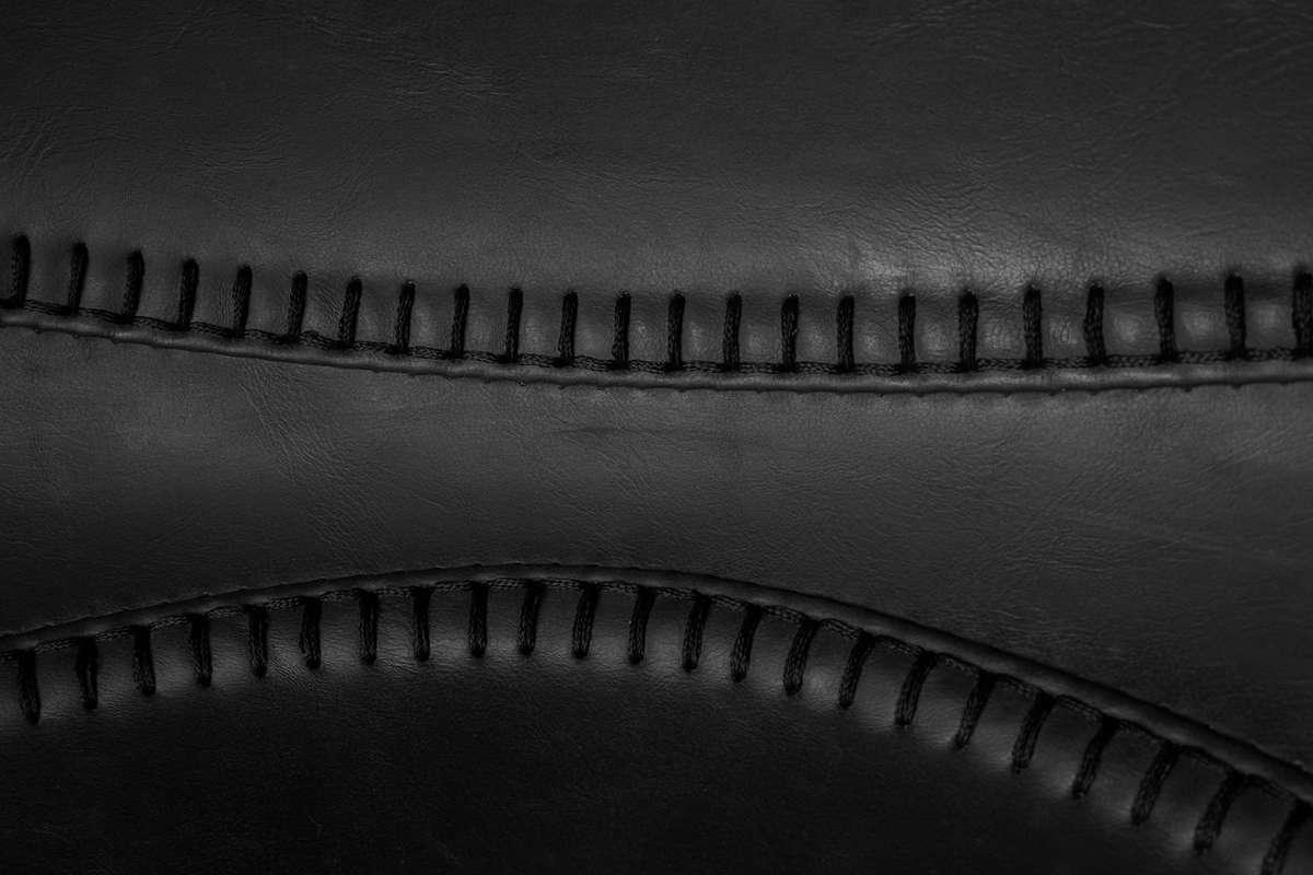 Stołek barowy FRANKY ekoskóra czarny Dutchbone    Eye on Design