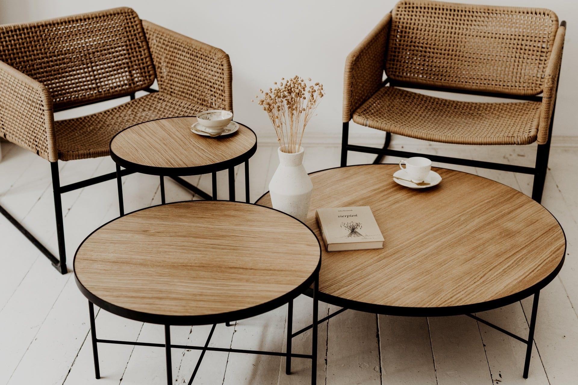 Stolik boczny TRE dąb naturalny Nordifra    Eye on Design