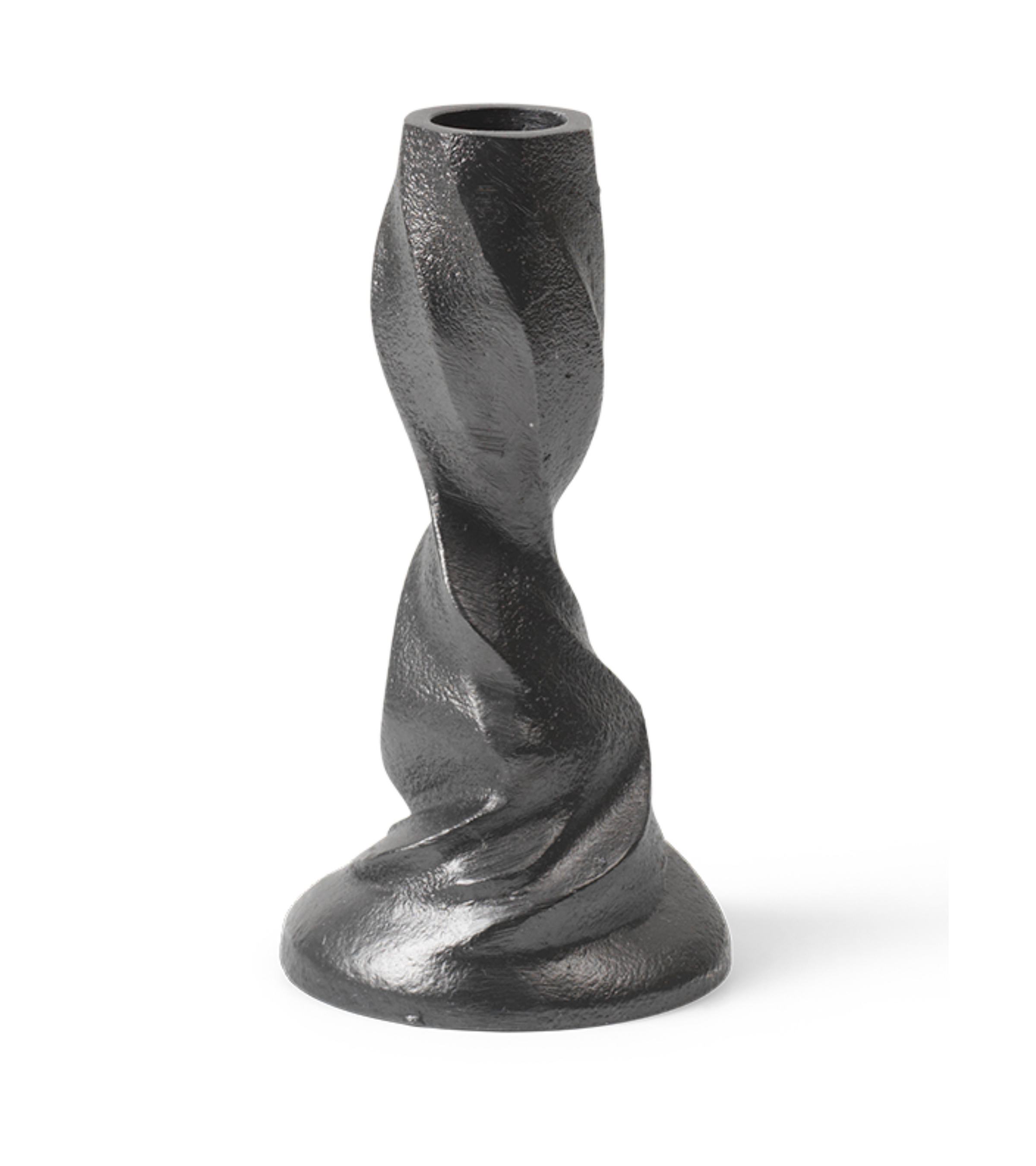 Świecznik GALE czarne aluminium